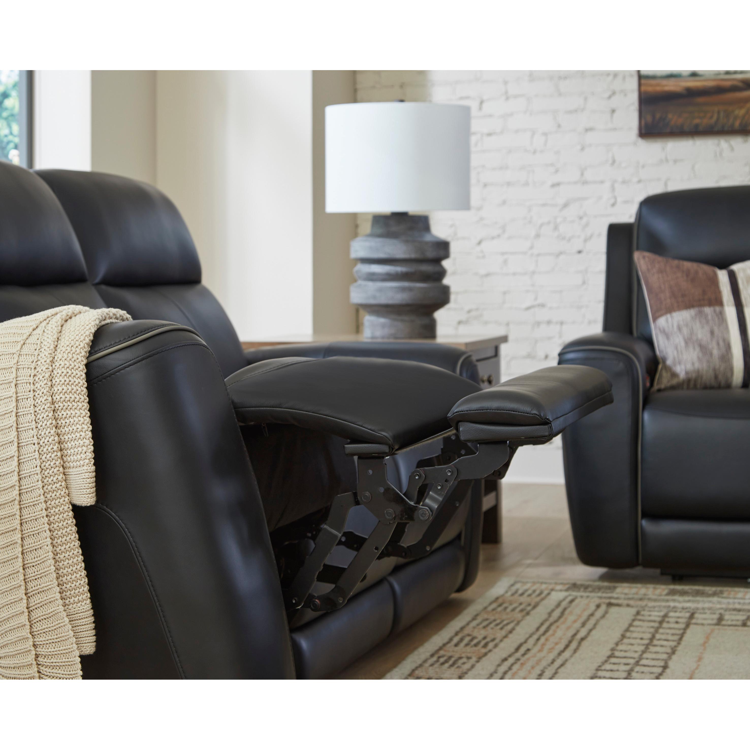  Manufacturer Color_Onyx --  5Z-Comfort PCU1090218 Power Reclining Loveseat with Console and Adjustable Headrest IMAGE 11