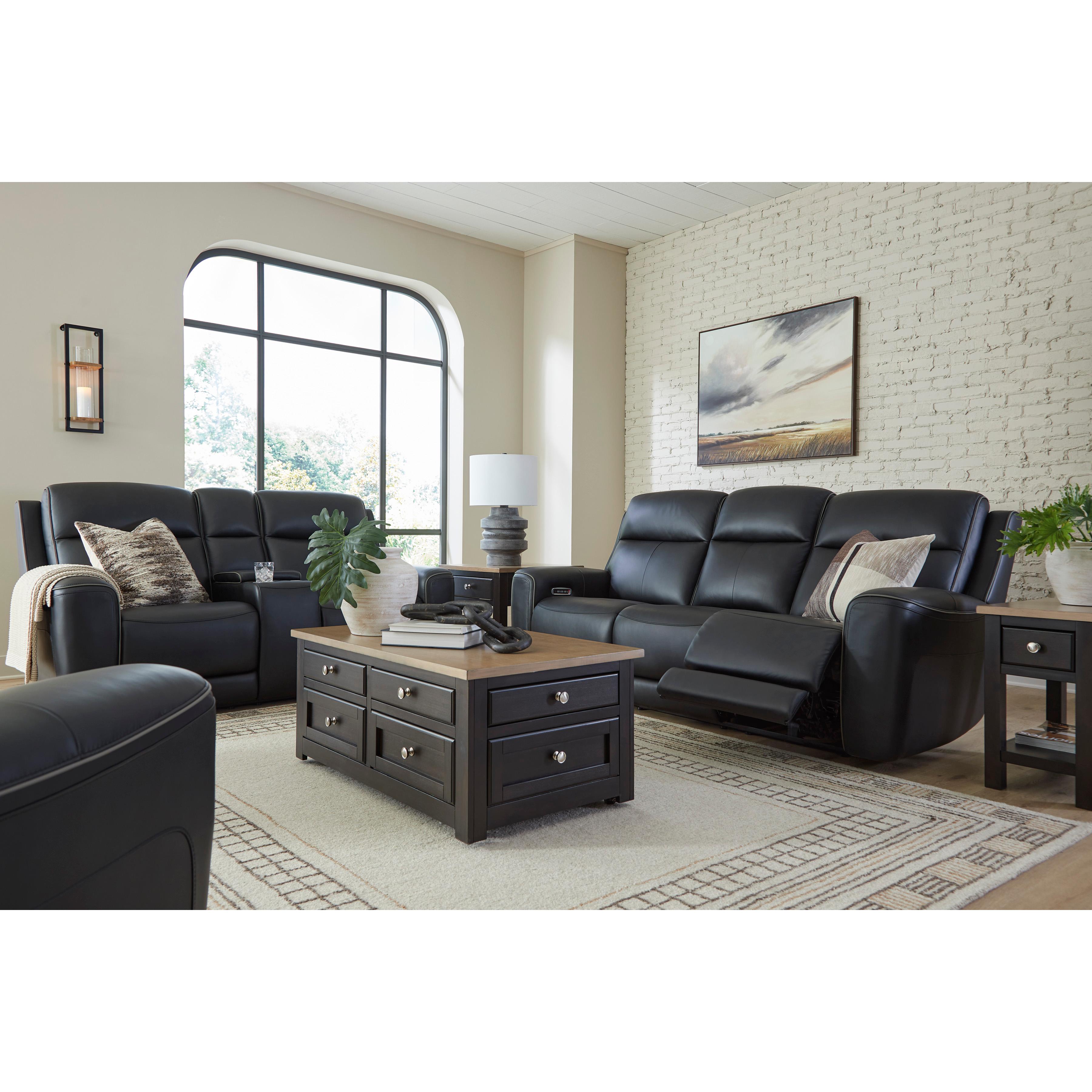  Manufacturer Color_Onyx --  5Z-Comfort PCU1090218 Power Reclining Loveseat with Console and Adjustable Headrest IMAGE 13