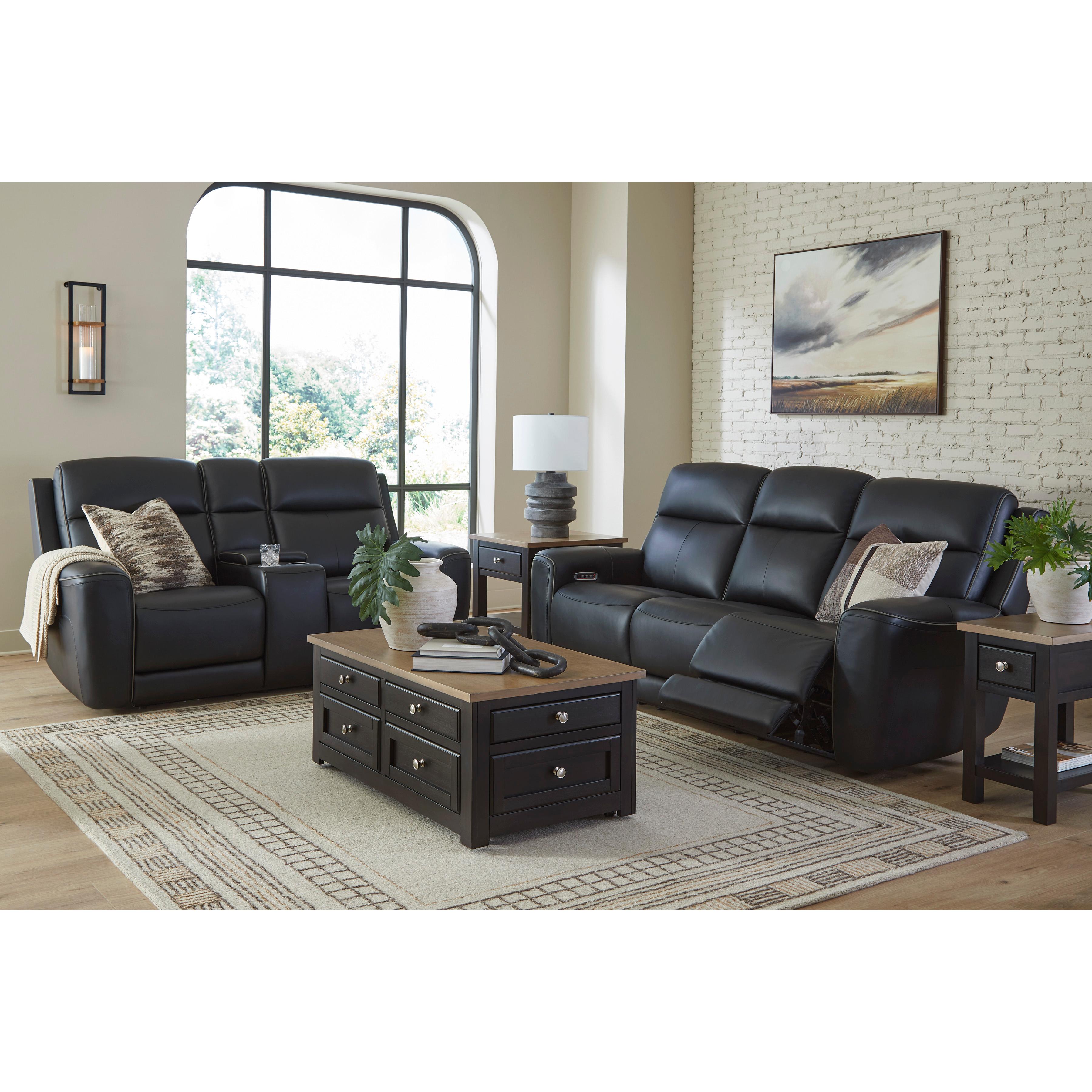  Manufacturer Color_Onyx --  5Z-Comfort PCU1090218 Power Reclining Loveseat with Console and Adjustable Headrest IMAGE 19