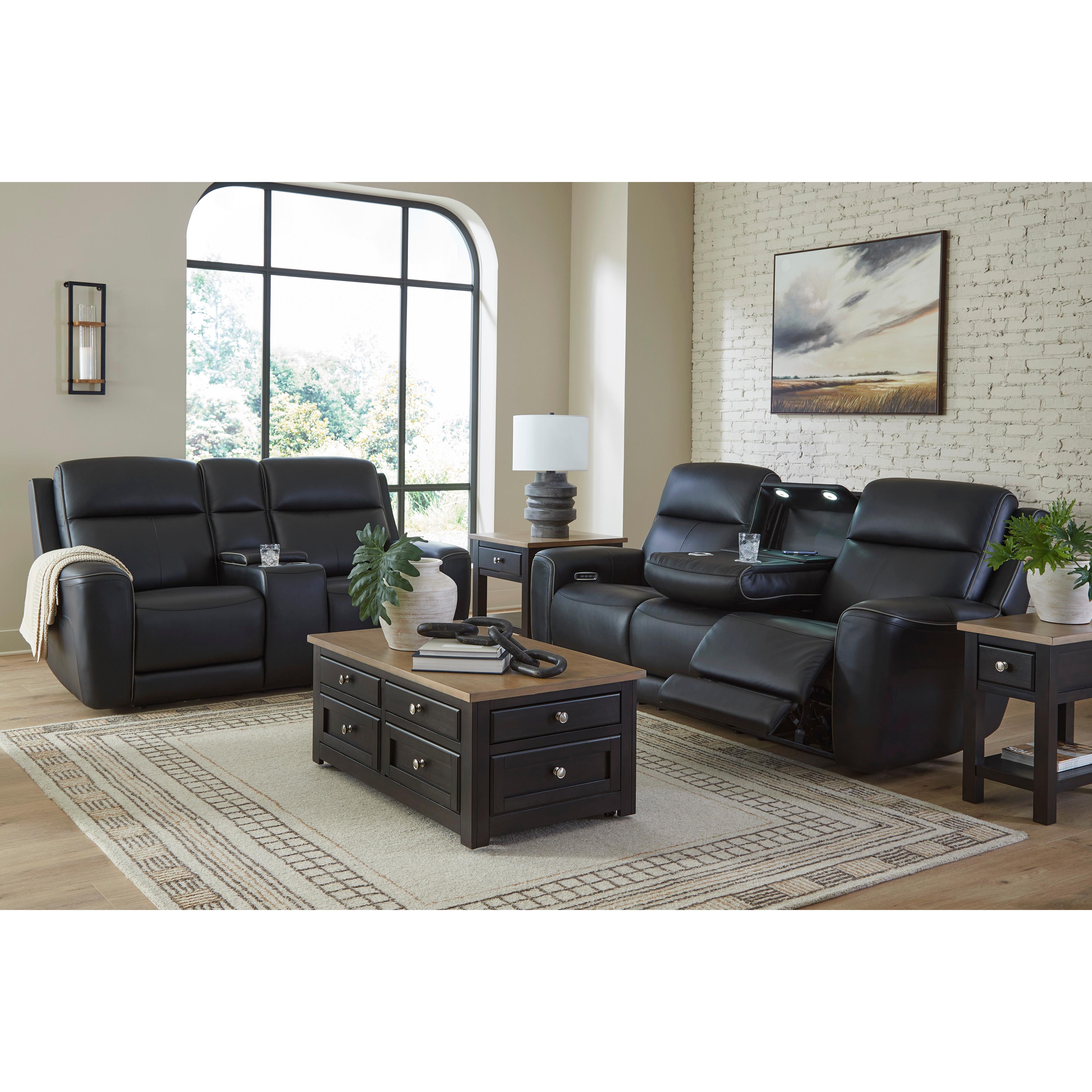  Manufacturer Color_Onyx --  5Z-Comfort PCU1090218 Power Reclining Loveseat with Console and Adjustable Headrest IMAGE 20