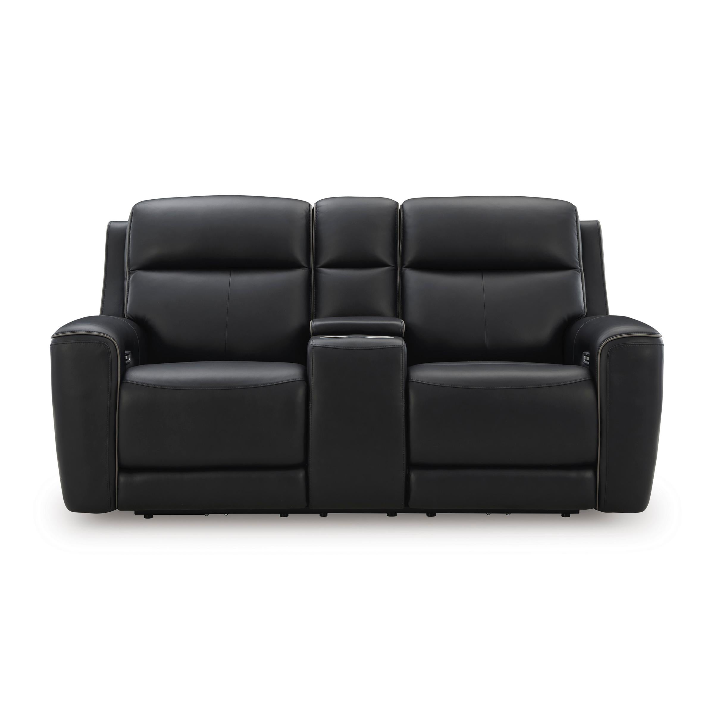  Manufacturer Color_Onyx --  5Z-Comfort PCU1090218 Power Reclining Loveseat with Console and Adjustable Headrest IMAGE 3