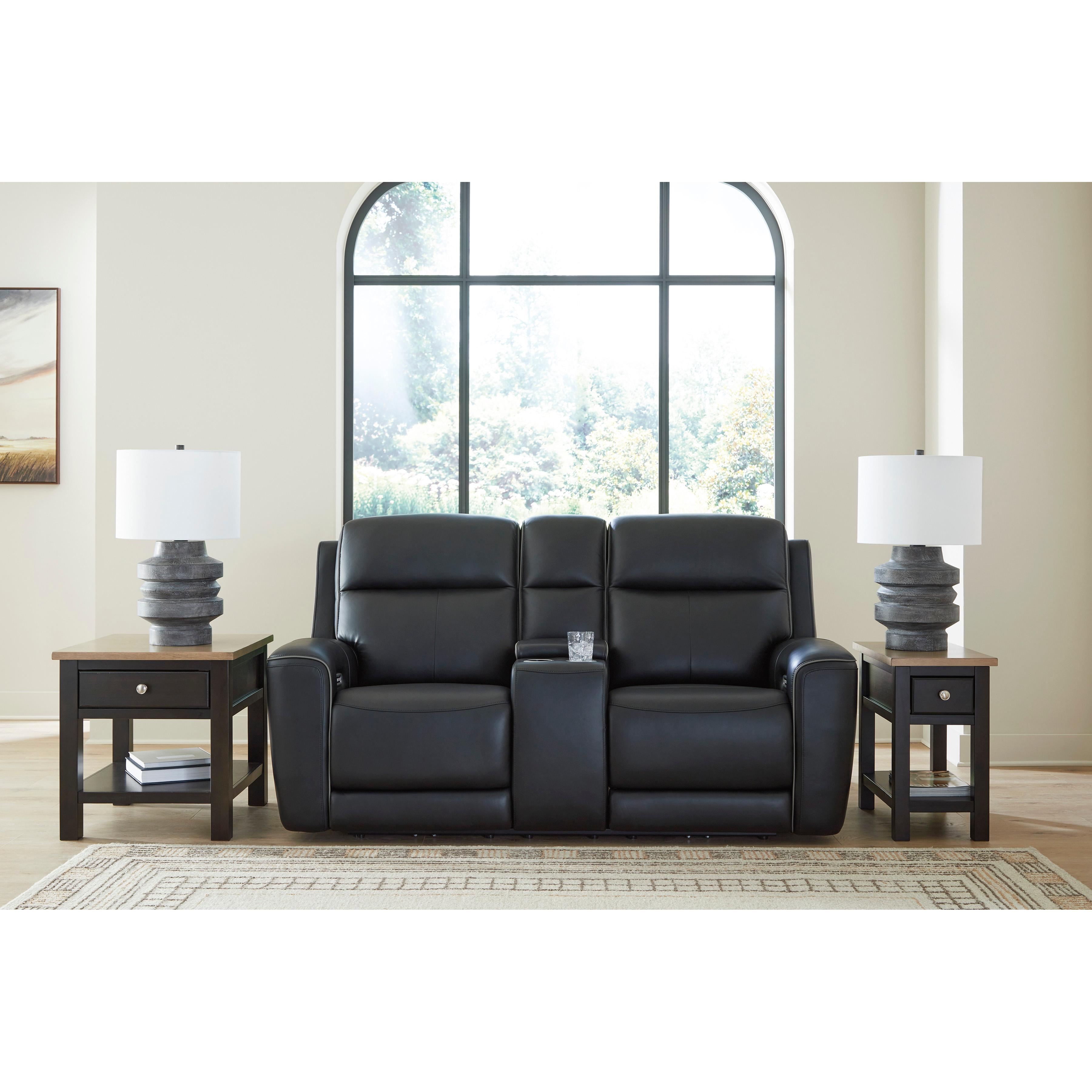  Manufacturer Color_Onyx --  5Z-Comfort PCU1090218 Power Reclining Loveseat with Console and Adjustable Headrest IMAGE 6