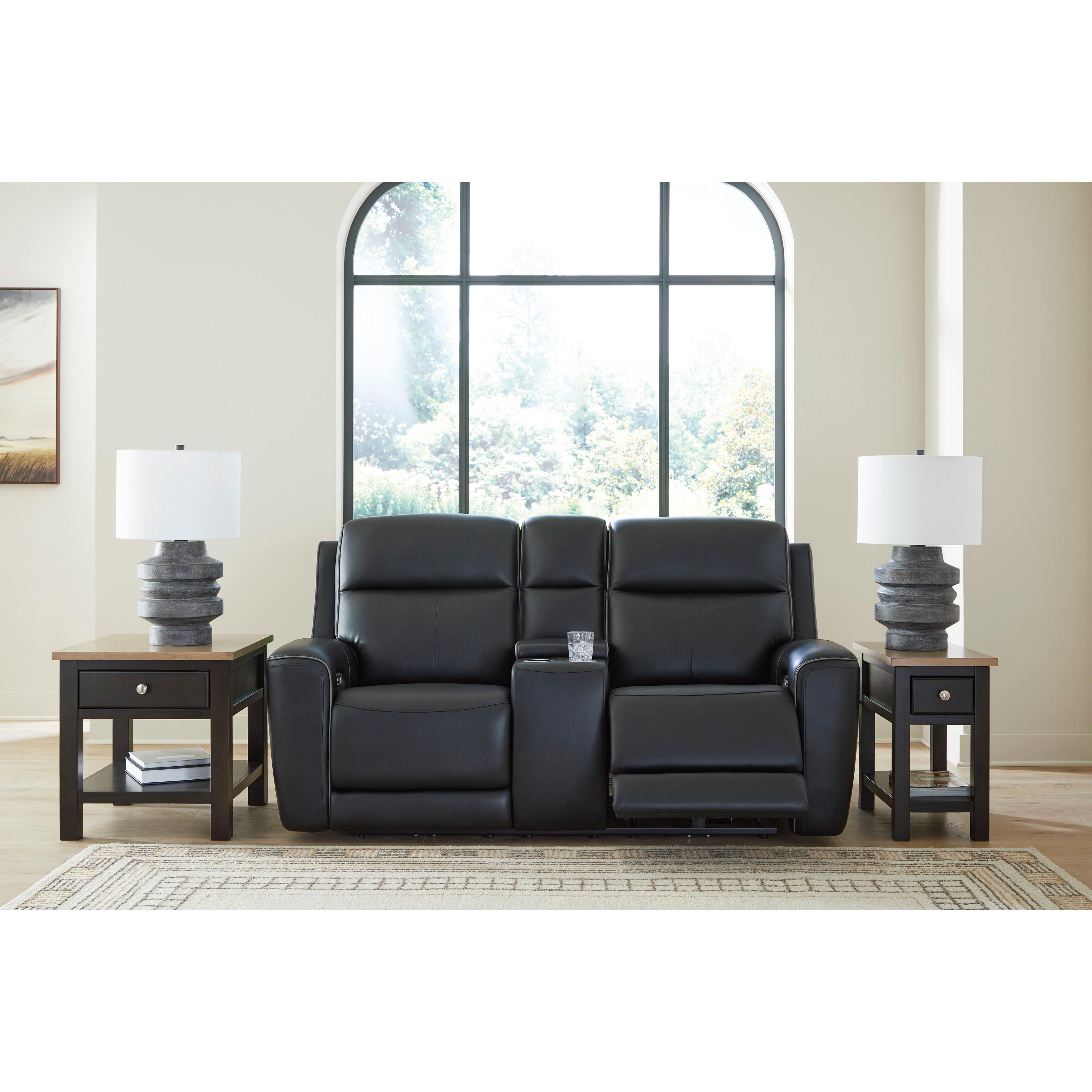  Manufacturer Color_Onyx --  5Z-Comfort PCU1090218 Power Reclining Loveseat with Console and Adjustable Headrest IMAGE 7