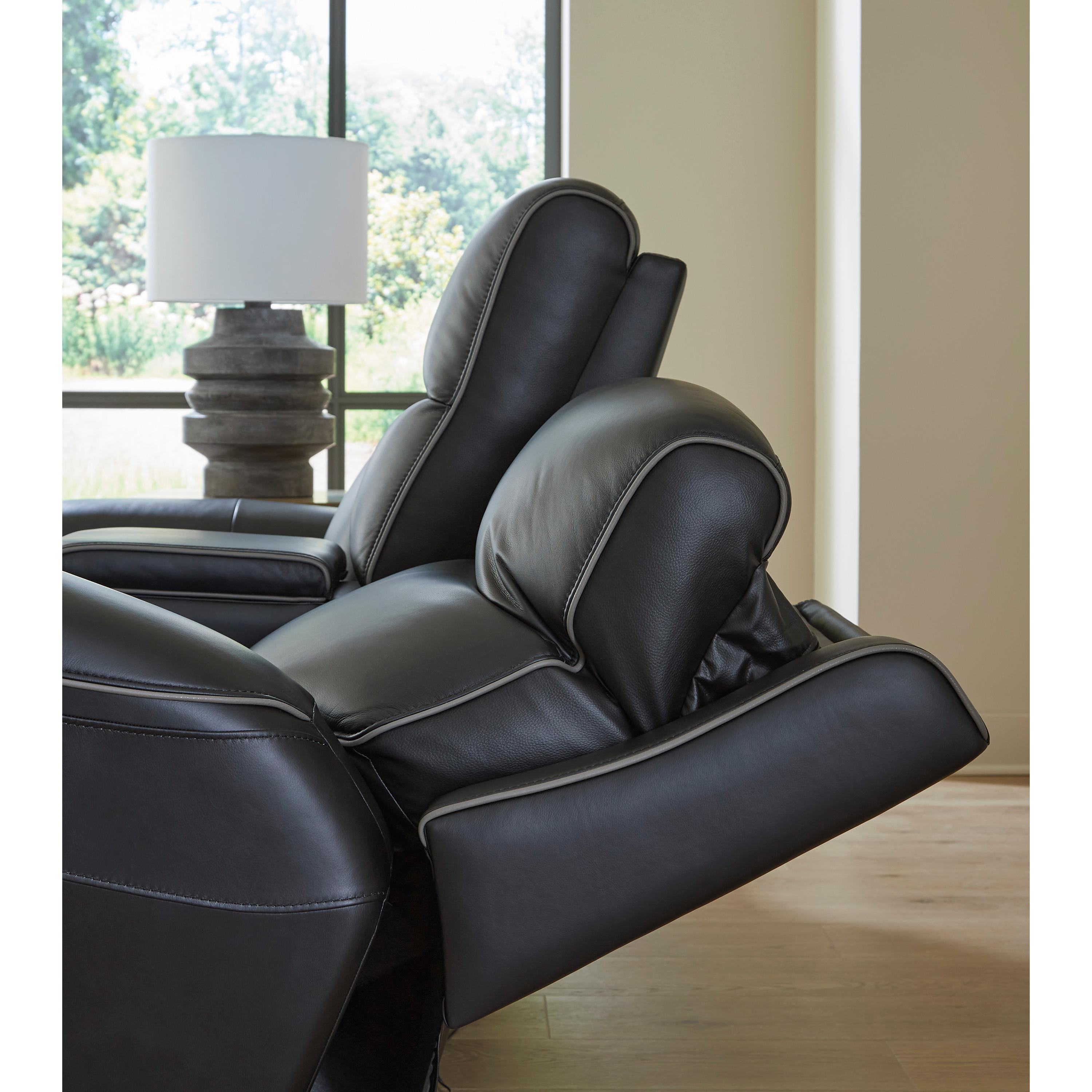  Manufacturer Color_Onyx --  5Z-Comfort PCU1090218 Power Reclining Loveseat with Console and Adjustable Headrest IMAGE 9