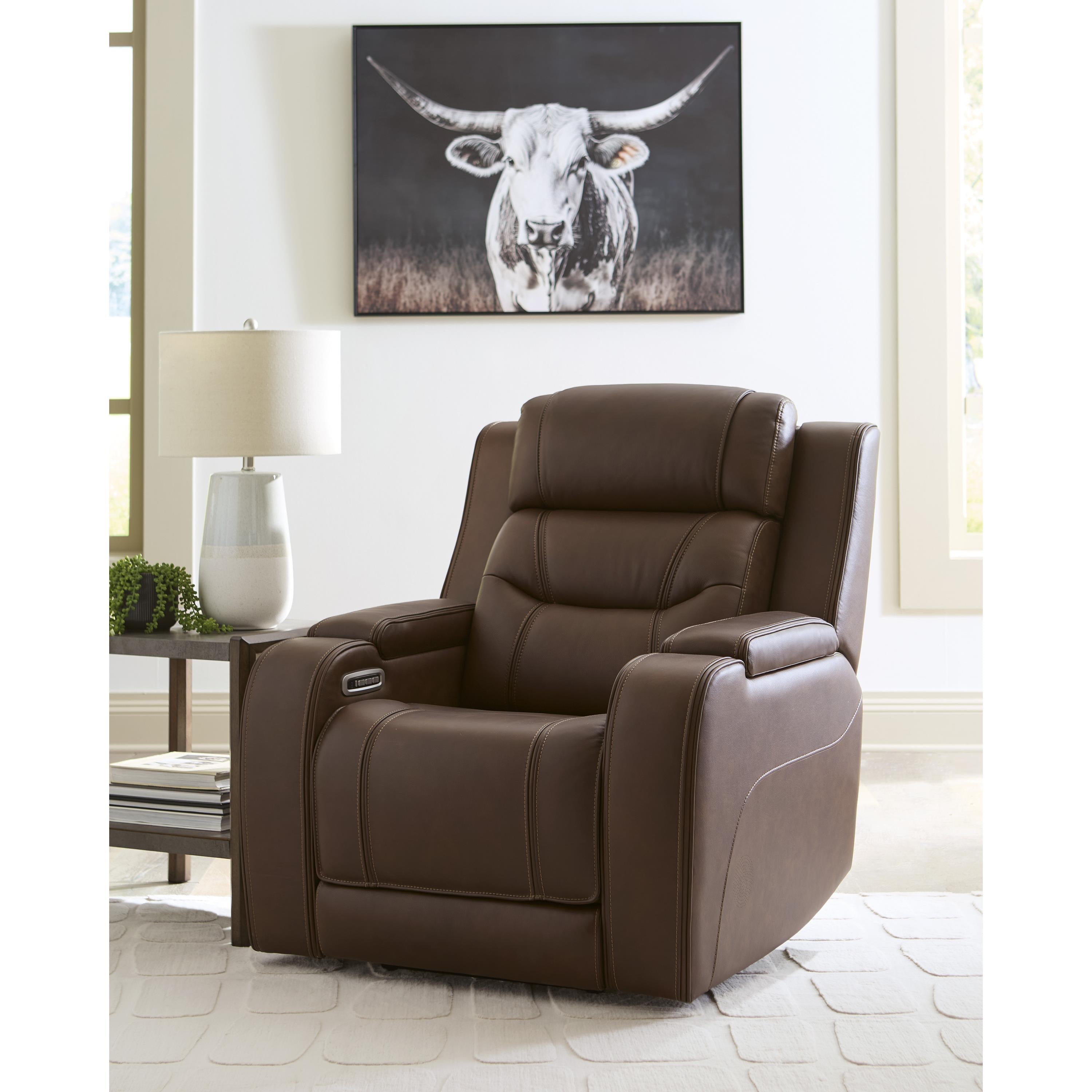  Manufacturer Color_Brown --  Knightington PCU1160213A Power Recliner with Audio Seating IMAGE 4