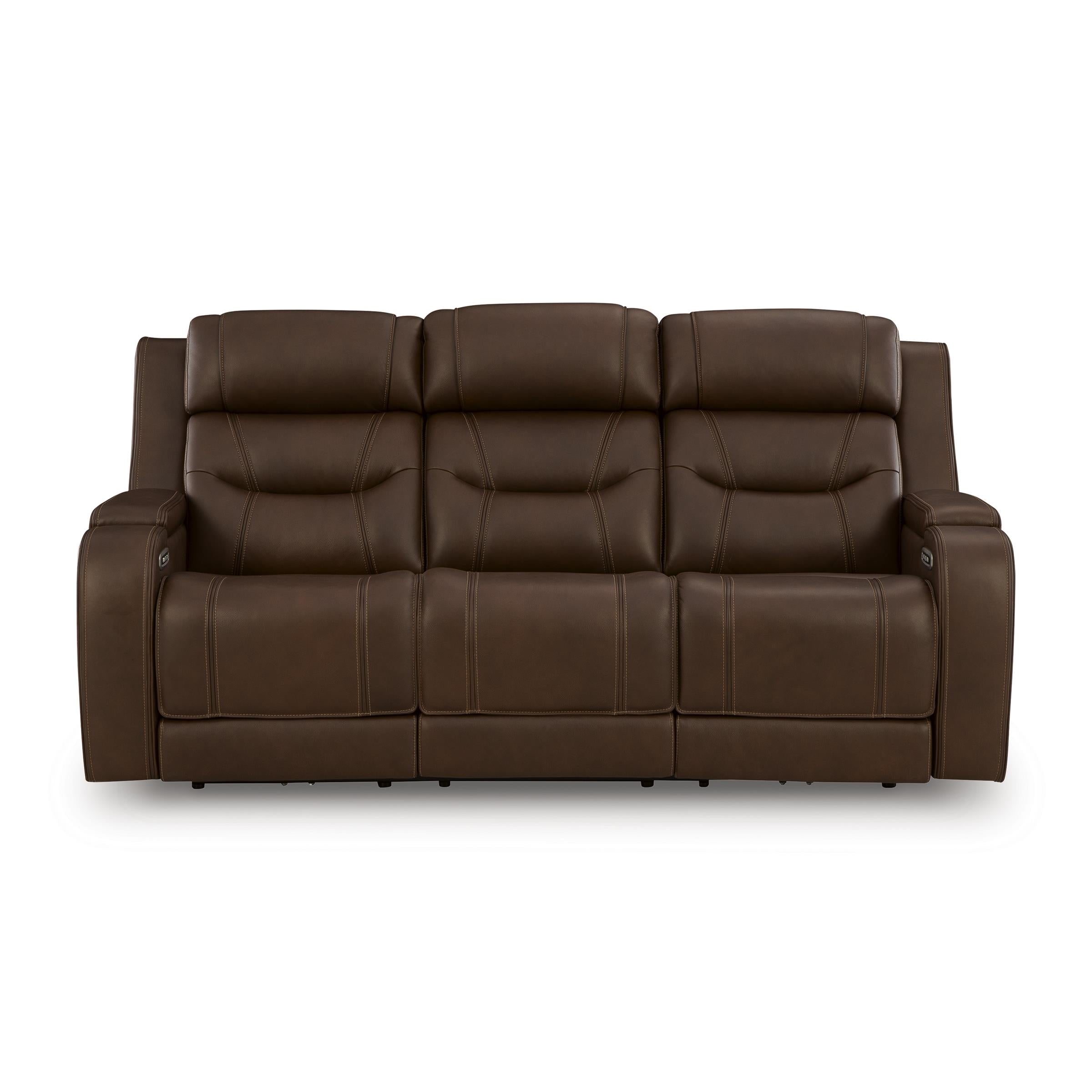  Manufacturer Color_Brown --  Knightington PCU1160215A Power Reclining Sofa with Audio Seating IMAGE 3