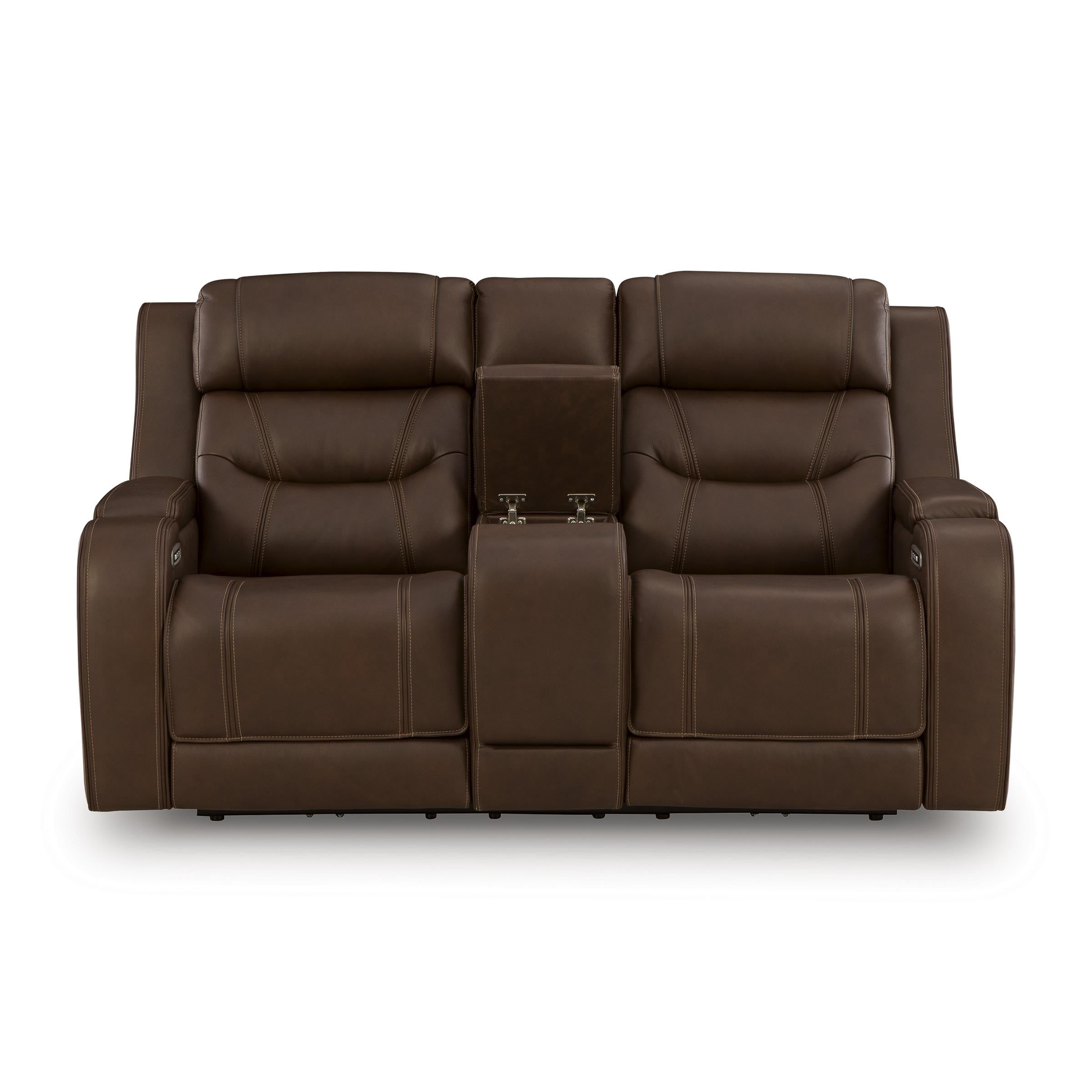  Manufacturer Color_Brown --  Knightington PCU1160218A Power Reclining Love with Audio Seating IMAGE 3