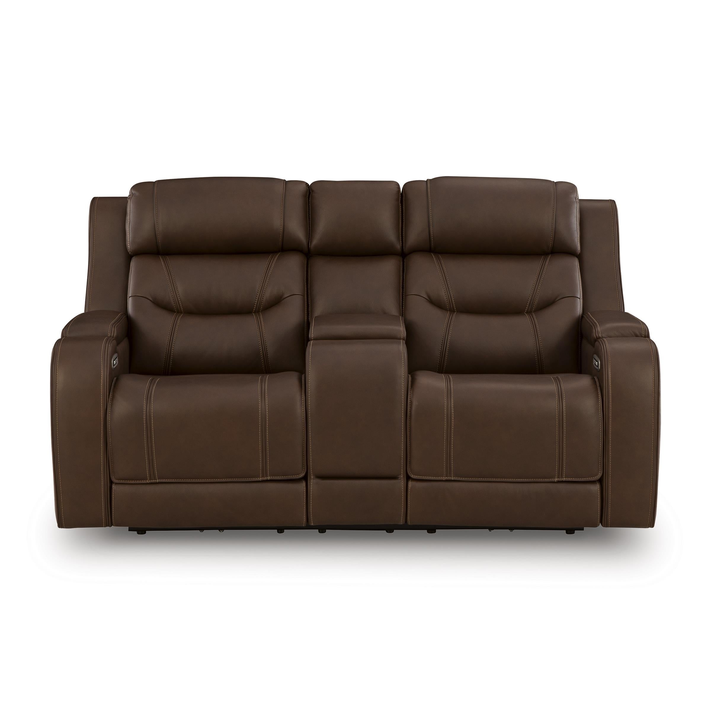  Manufacturer Color_Brown --  Knightington PCU1160218A Power Reclining Love with Audio Seating IMAGE 4