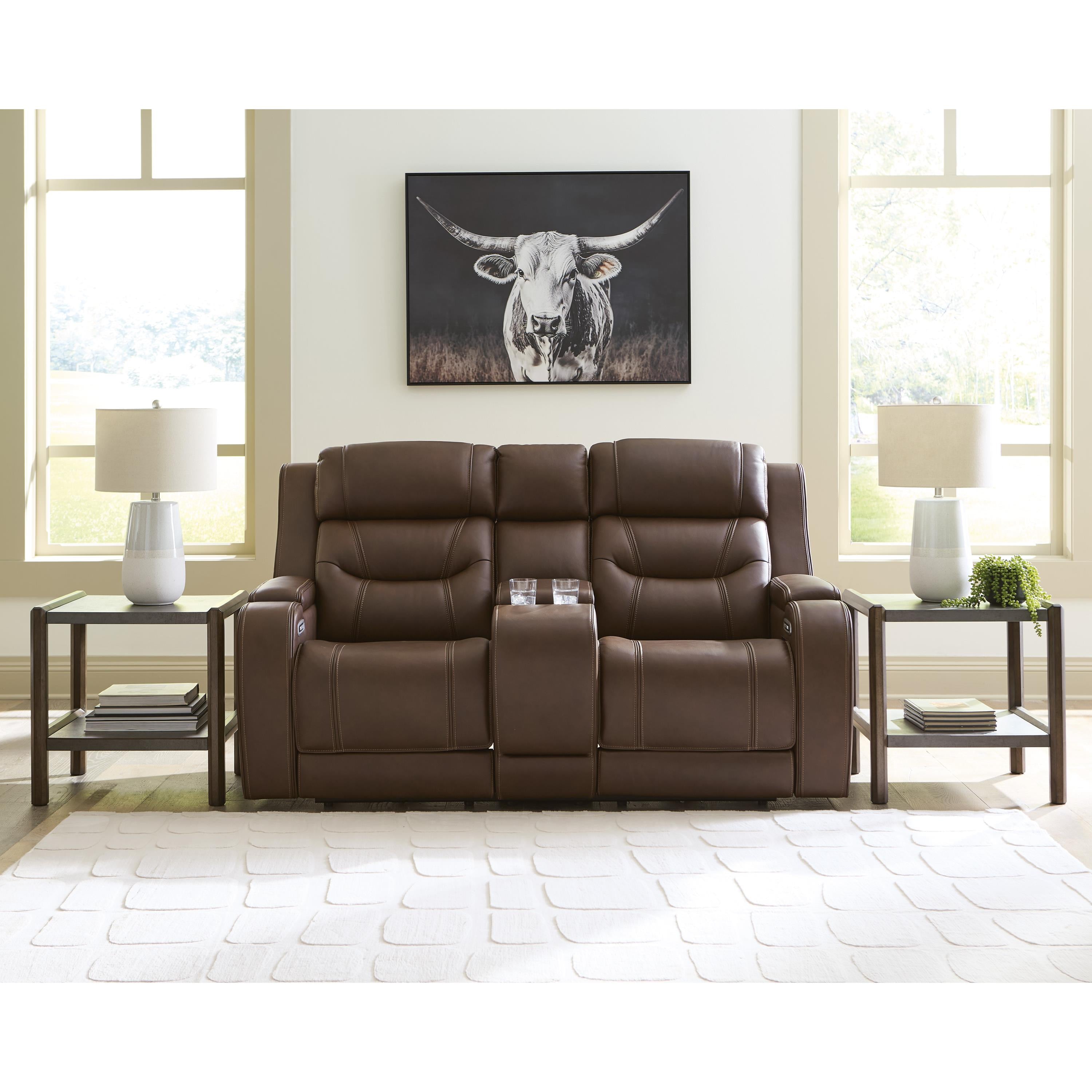  Manufacturer Color_Brown --  Knightington PCU1160218A Power Reclining Love with Audio Seating IMAGE 6