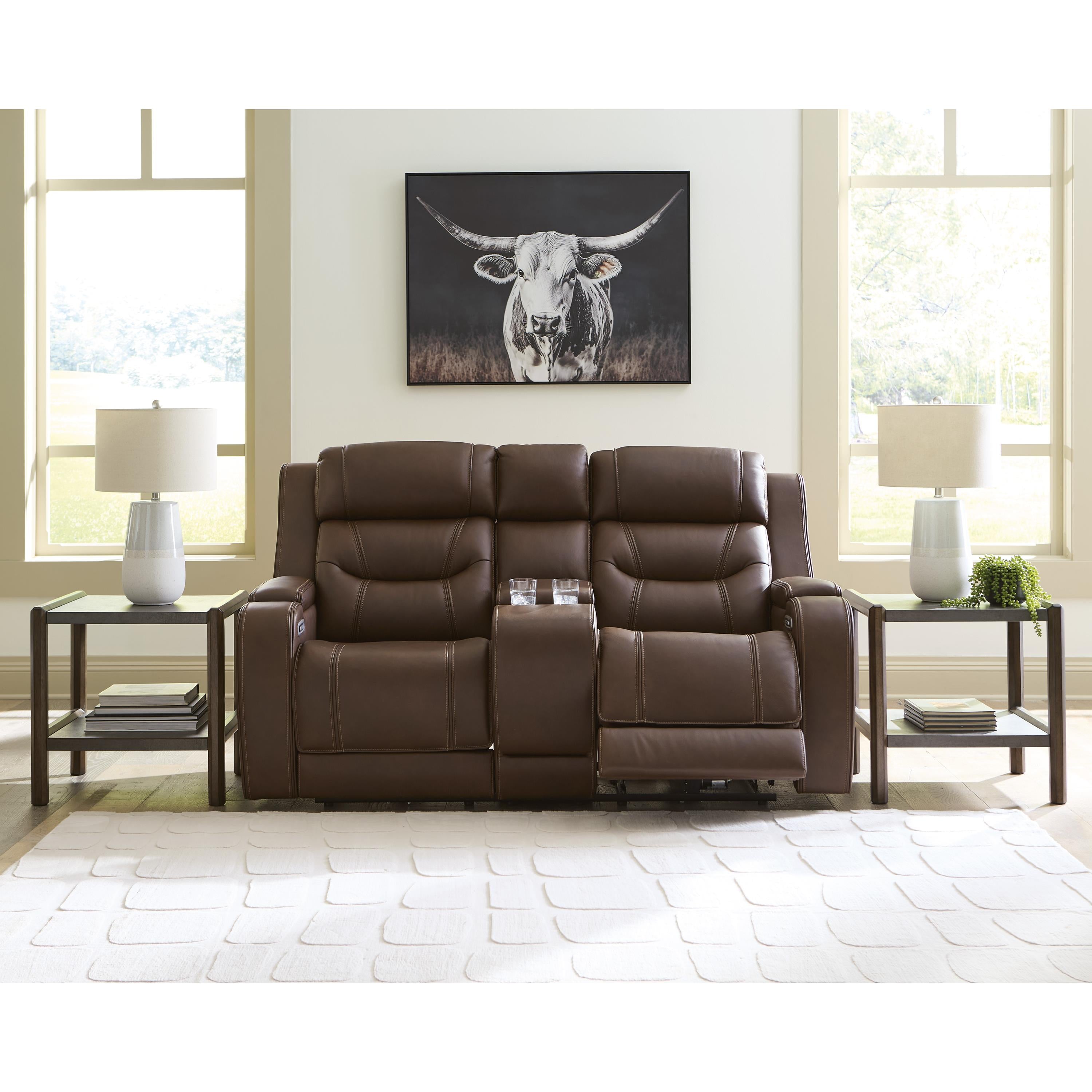  Manufacturer Color_Brown --  Knightington PCU1160218A Power Reclining Love with Audio Seating IMAGE 7
