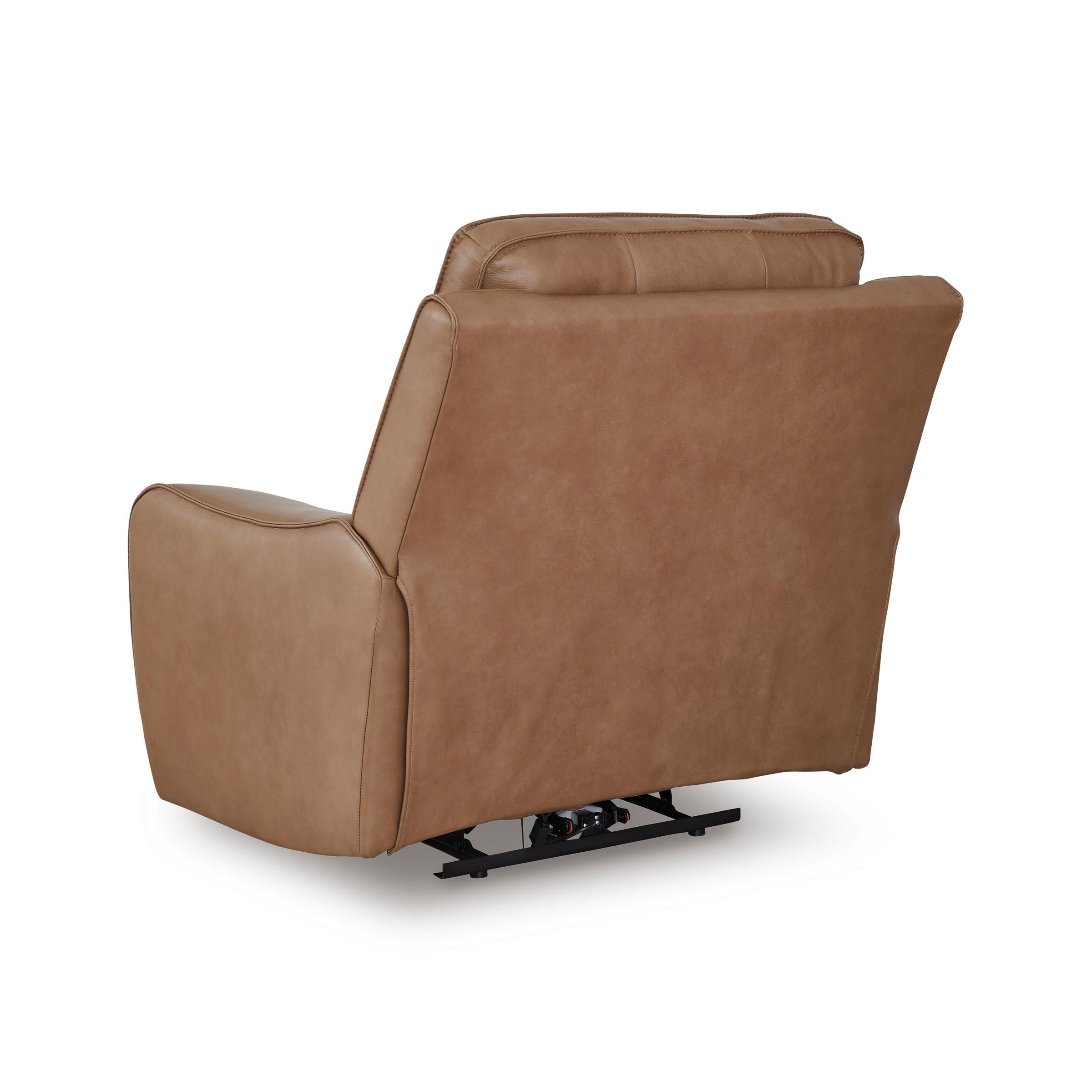  Manufacturer Color_Caramel --  Signature Design by Ashley DeepWakes Power Leather Match Recliner IMAGE 4