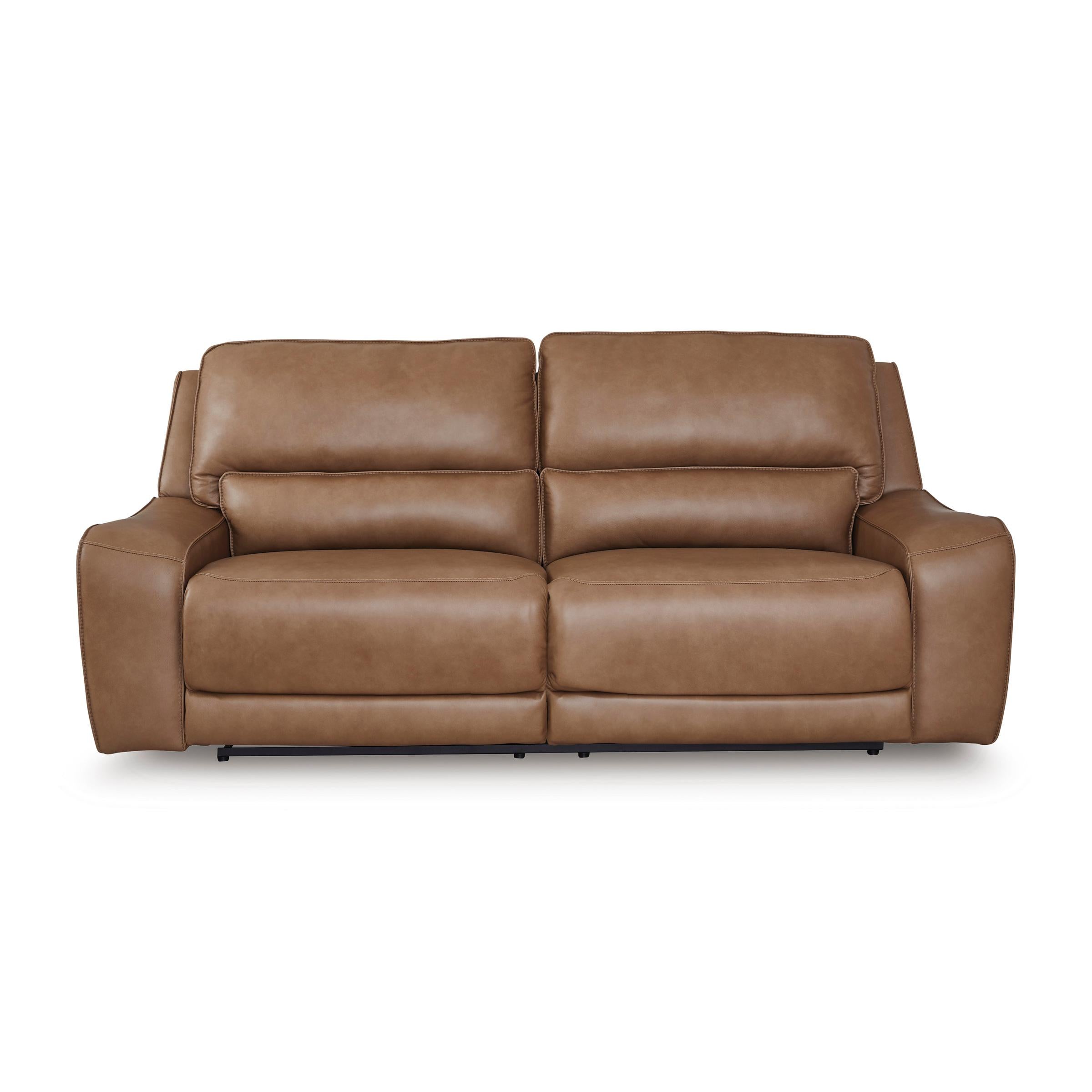  Manufacturer Color_Caramel --  Signature Design by Ashley DeepWakes Power Reclining Leather Match Sofa IMAGE 3