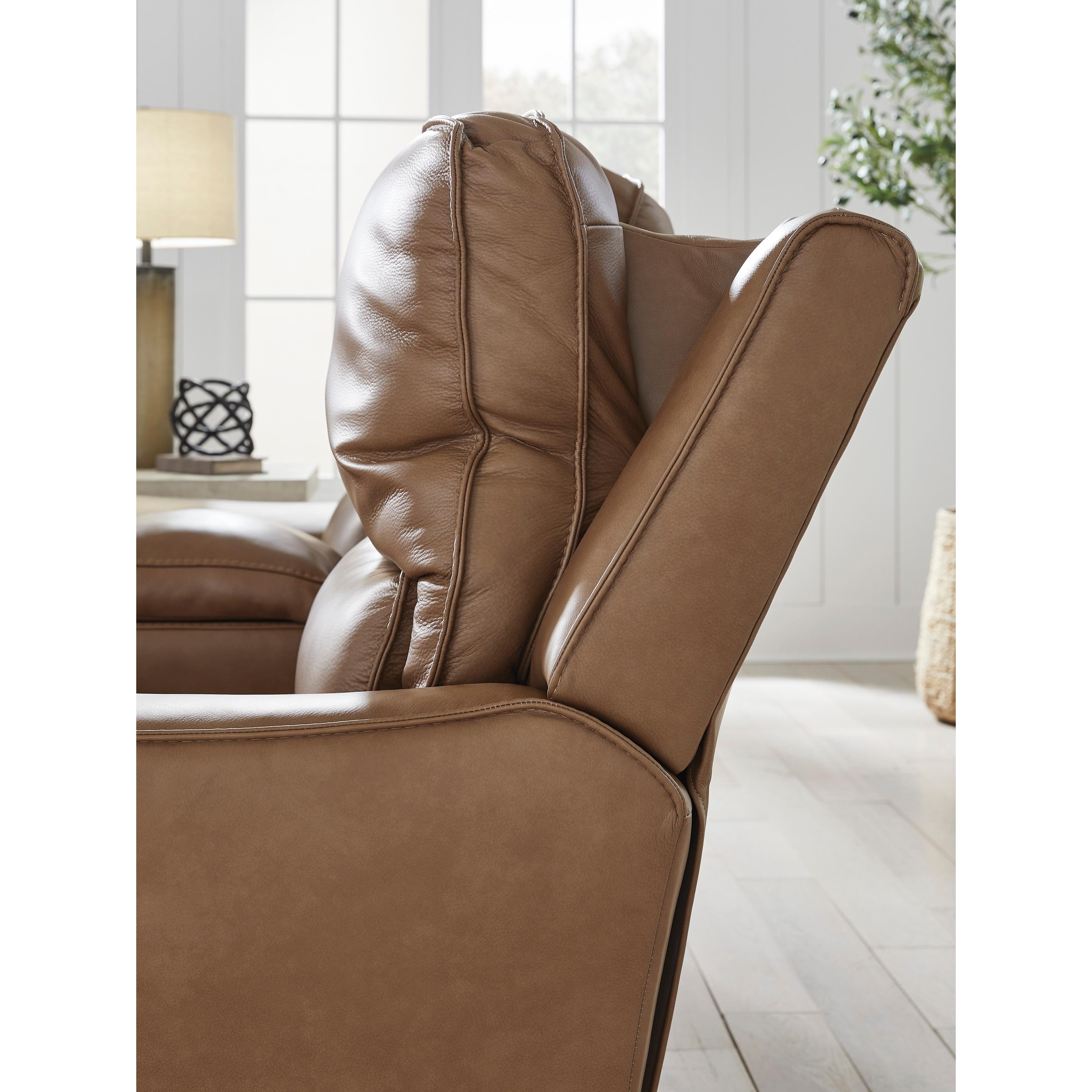  Manufacturer Color_Caramel --  Signature Design by Ashley DeepWakes Power Reclining Leather Match Sofa IMAGE 6