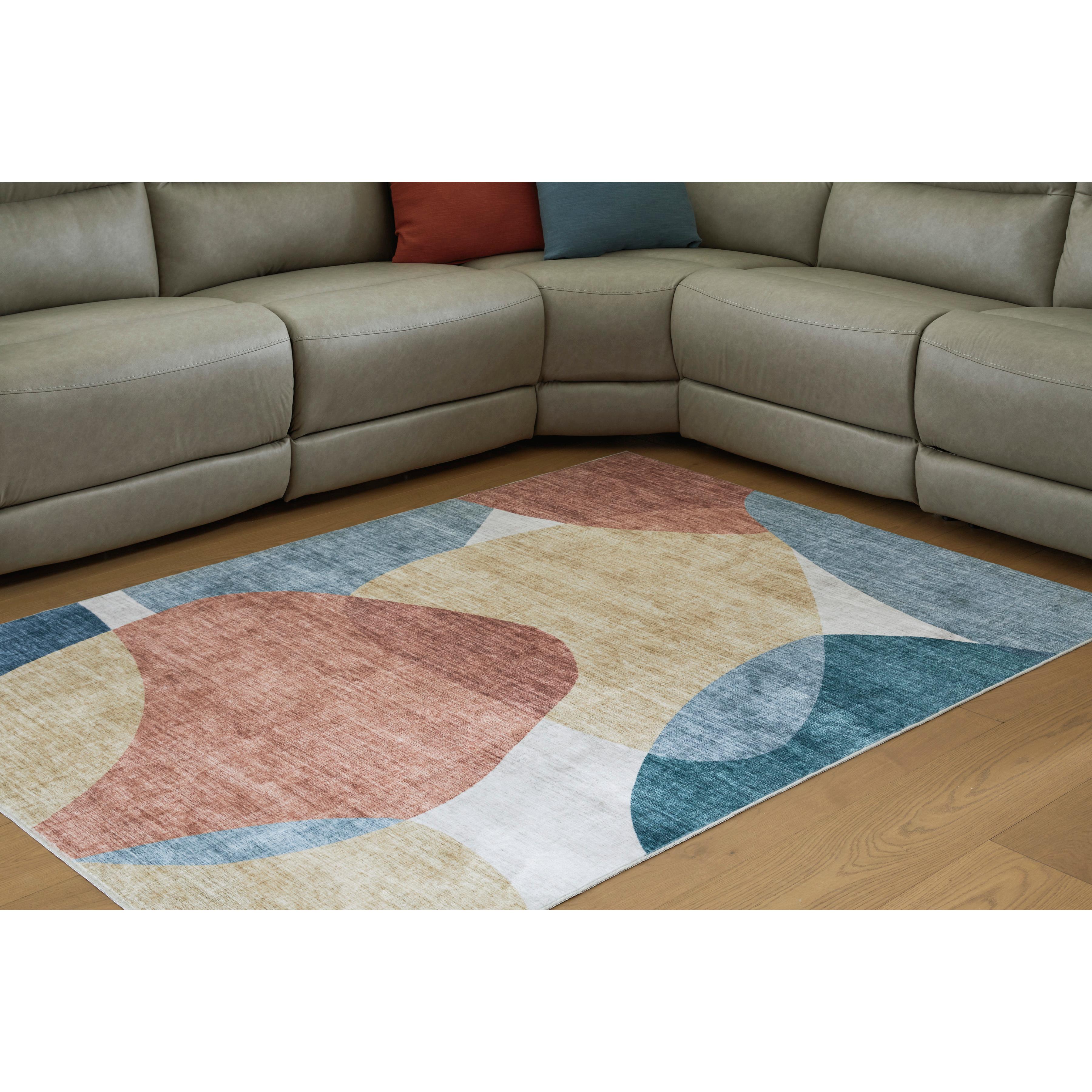  Size_4'11" x 7' --  Signature Design by Ashley Chanleigh Washable Rug IMAGE 2