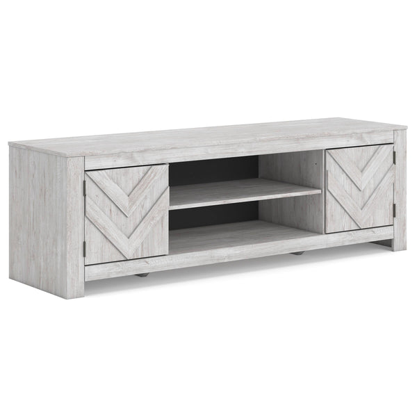 Signature Design by Ashley Cayboni W3788-68 LG TV Stand with Fireplace Option
