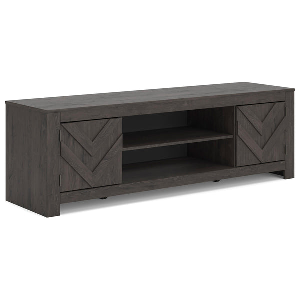 Signature Design by Ashley Cayboni W3789-68 LG TV Stand with Fireplace Option