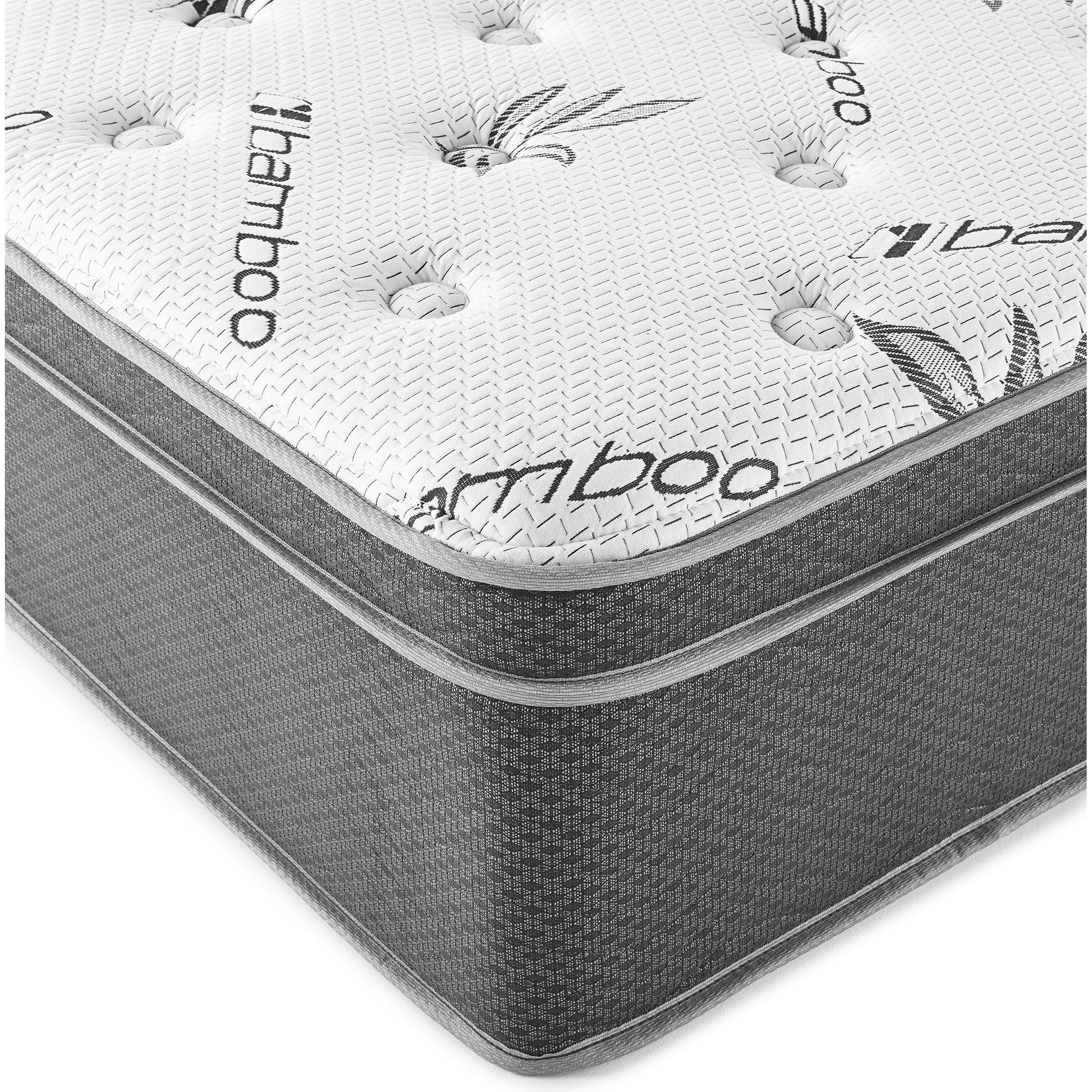  Size_King --  Sommet 350363KE 13" Eastern King Bamboo Euro Top Foam Hybrid Mattress IMAGE 2