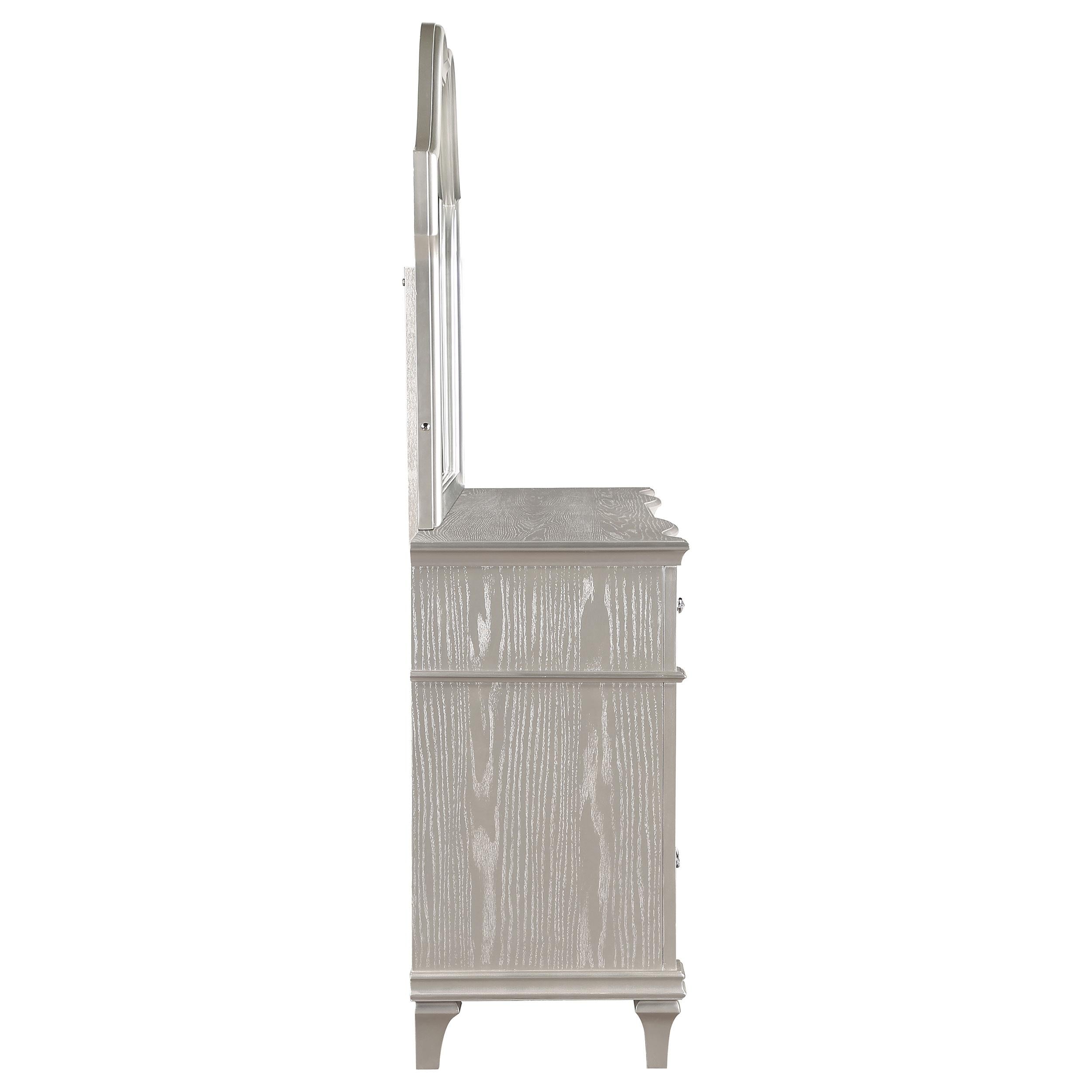  Coaster Furniture Evangeline 223393M 9-Drawer Dresser with Mirror - Silver Oak IMAGE 8