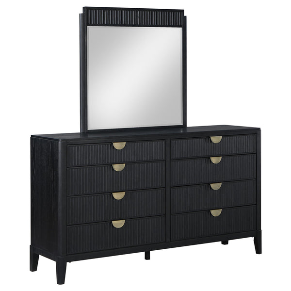 Coaster Furniture Brookmead 224713M 8-Drawer Dresser with Mirror - Black