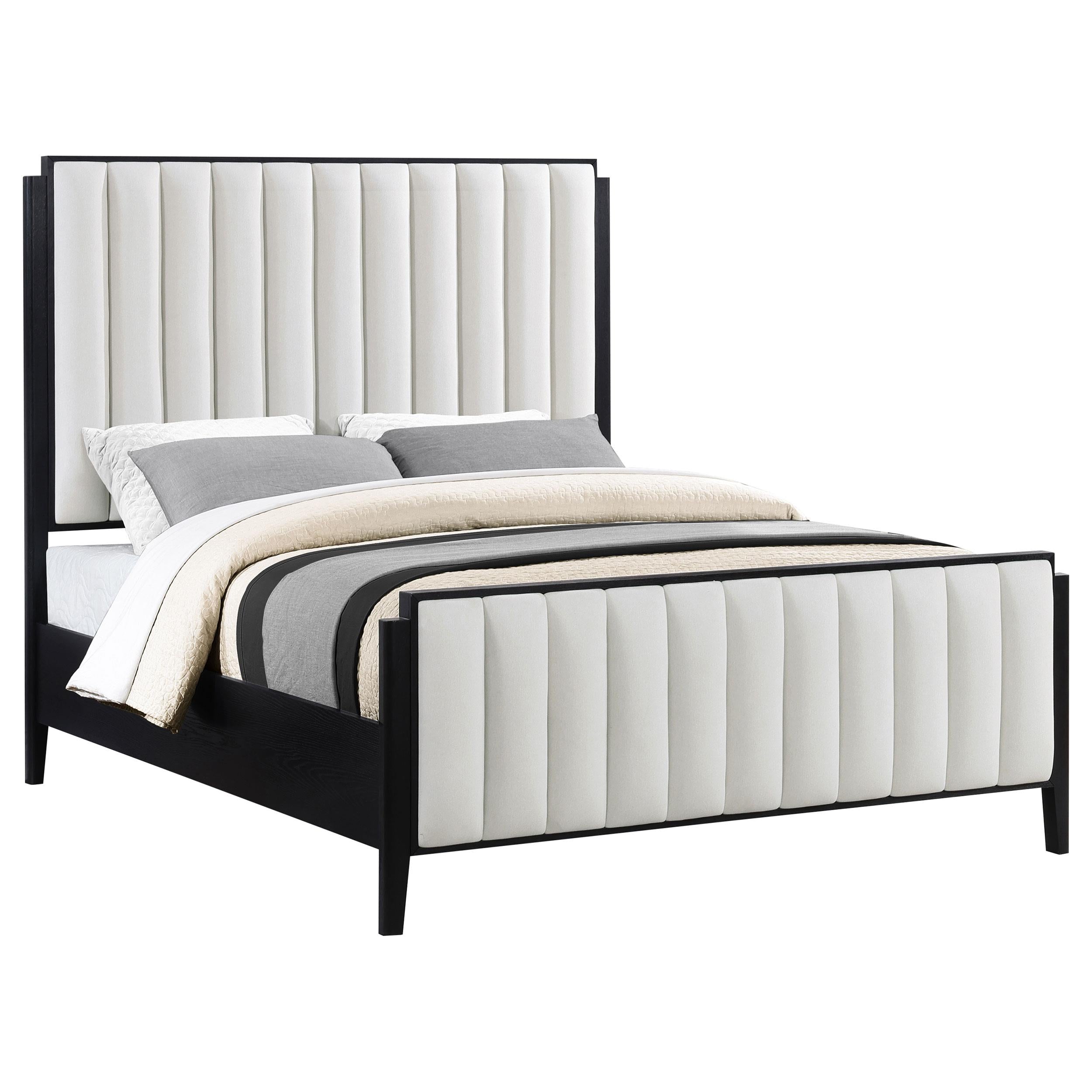  Size_Queen --  Coaster Furniture Brookmead Upholstered Panel Bed IMAGE 2