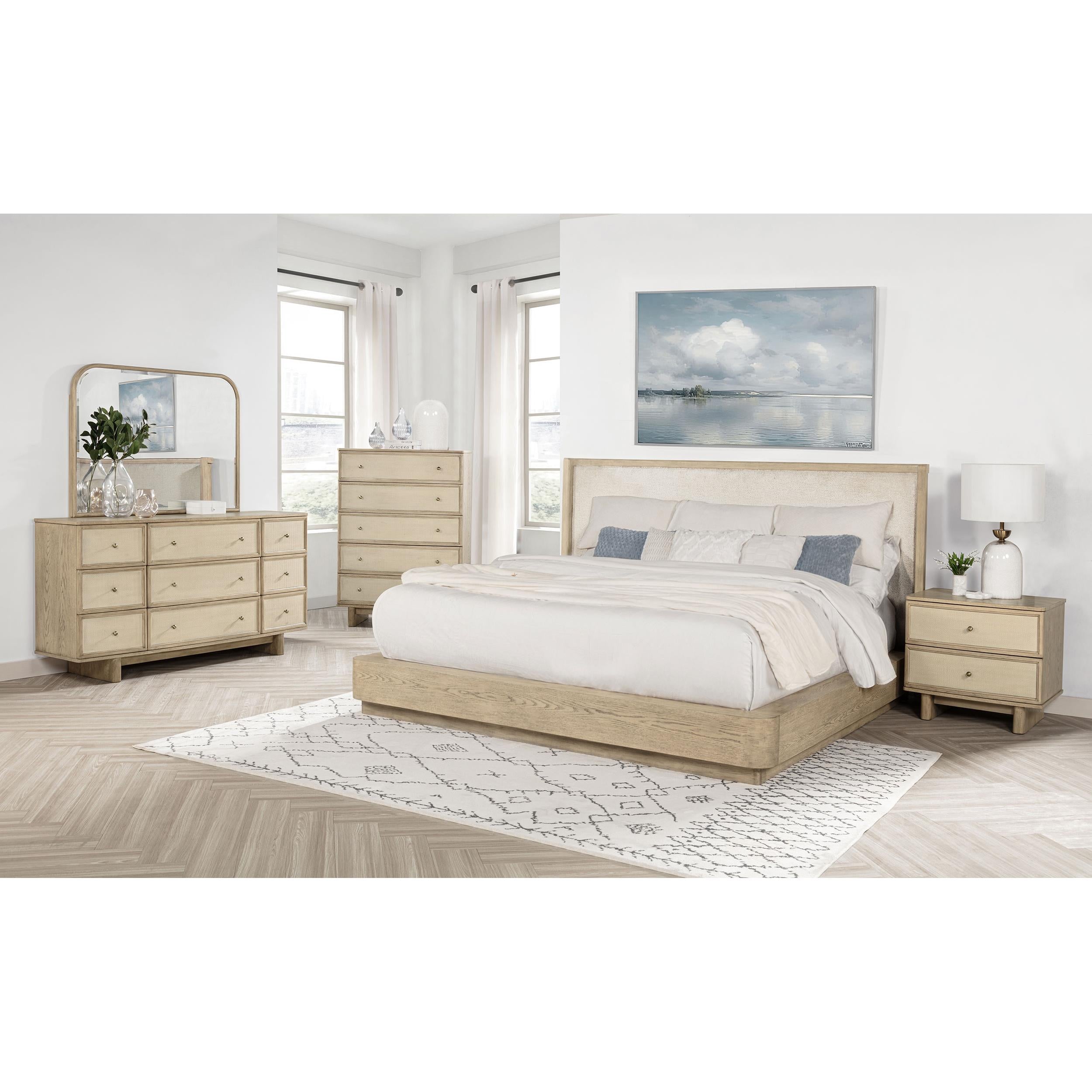  Coaster Furniture Kailani 225043M 9-Drawer Dresser and Mirror - Beige Oak IMAGE 10