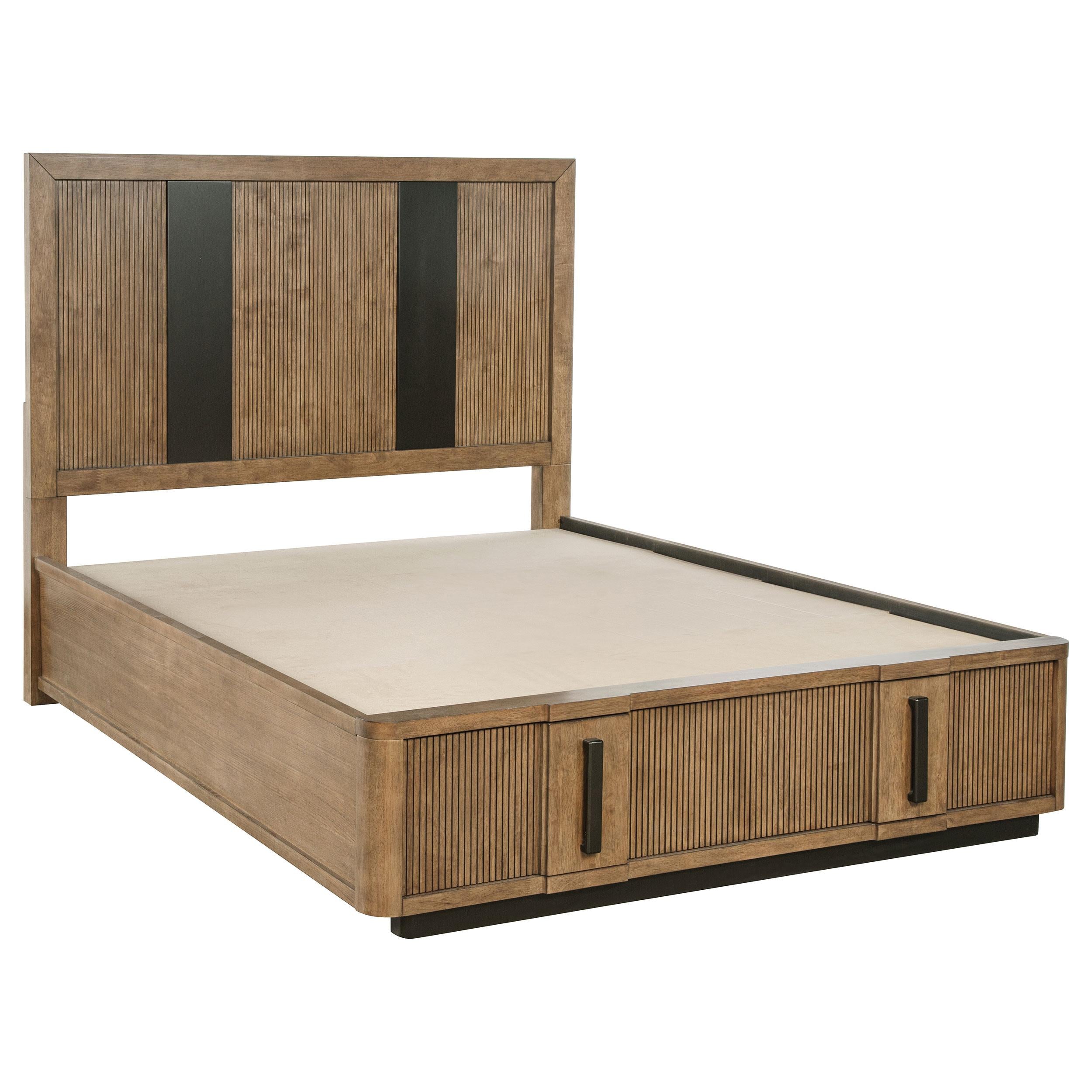  Size_King --  Terrace 224900KE 2-Drawer Eastern King Storage Bed - Ash Brown IMAGE 1