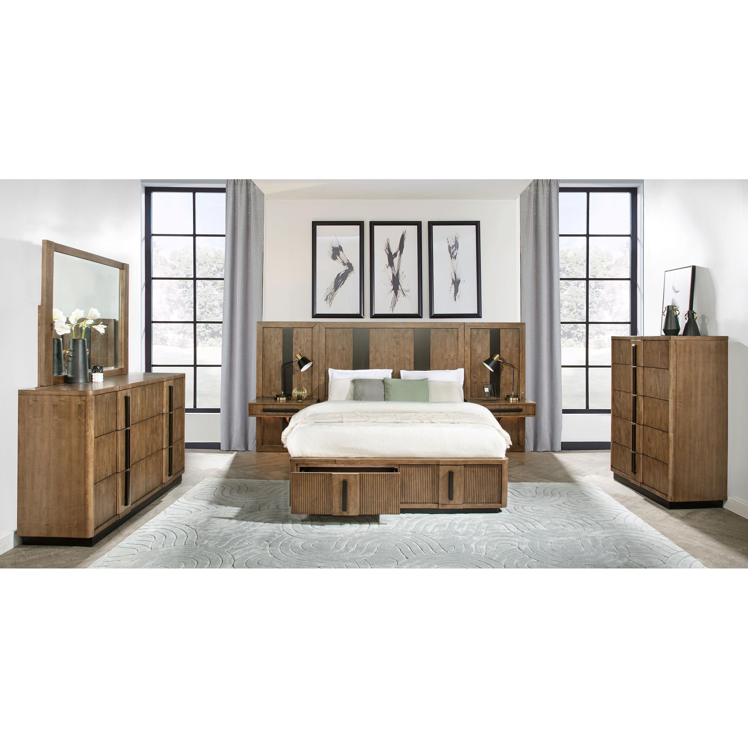  Size_California King --  Terrace 224900KW 2-Drawer California King Storage Bed - Ash Brown IMAGE 7
