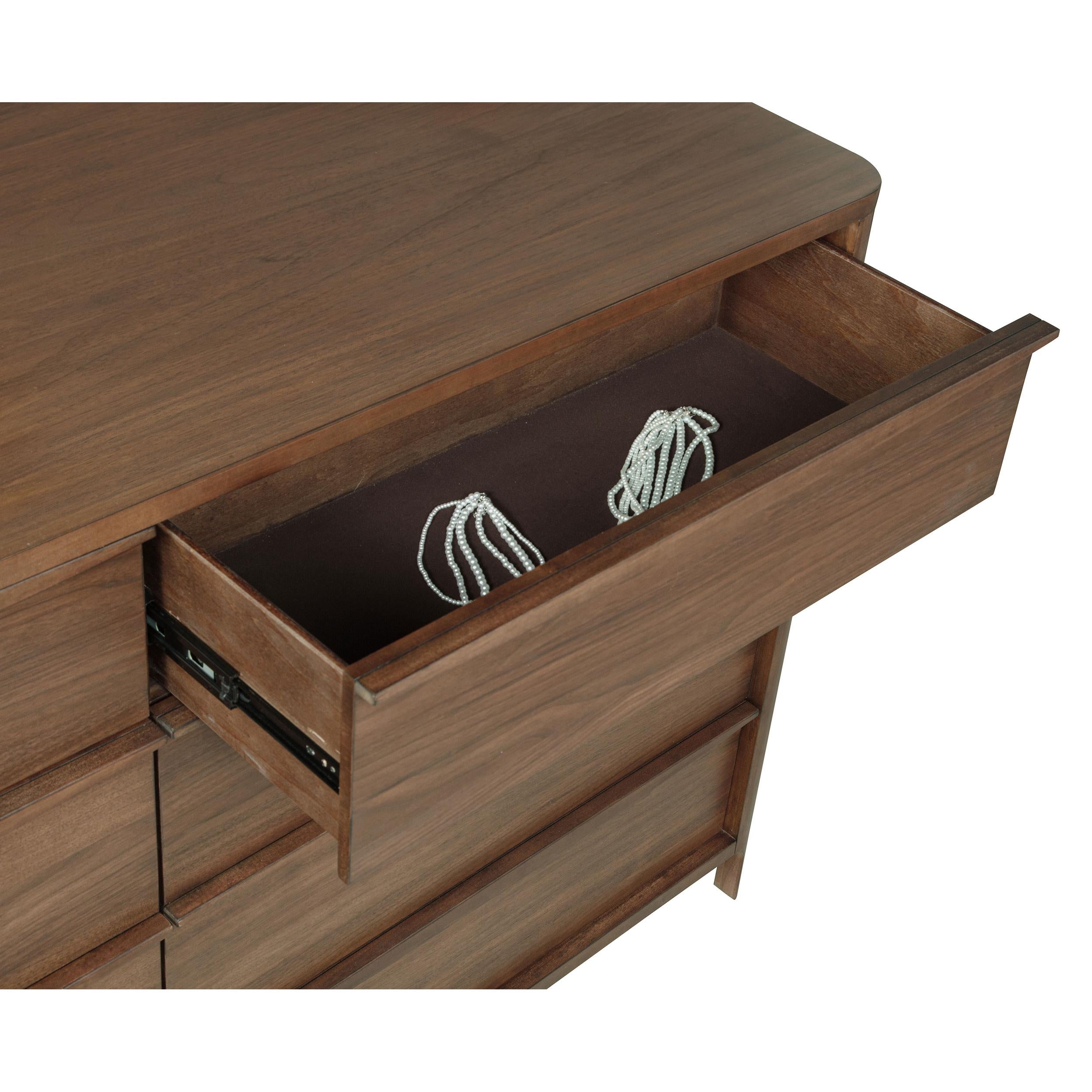  Coaster Furniture Maderia 223323M 8-Drawer Dresser and Mirror - Walnut IMAGE 11