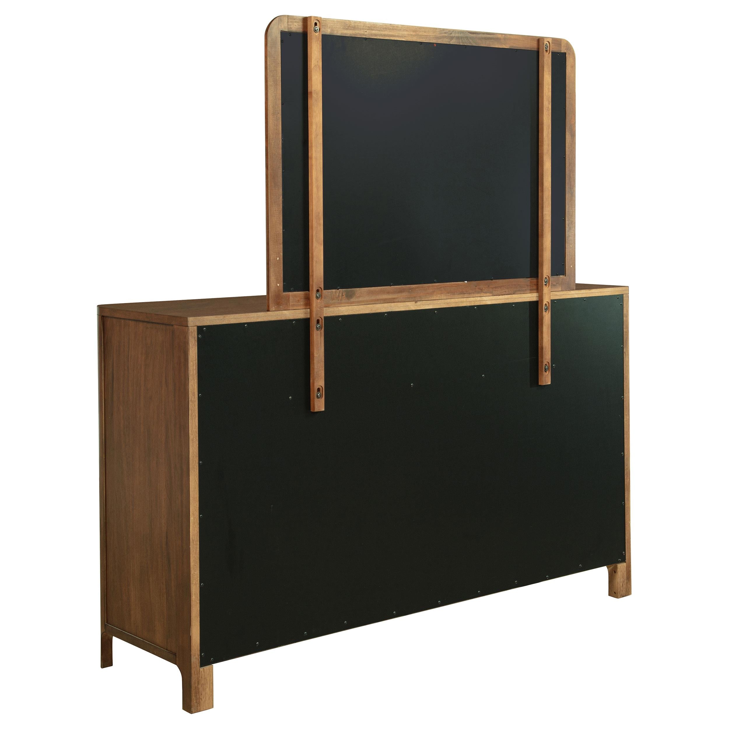  Coaster Furniture Maderia 223323M 8-Drawer Dresser and Mirror - Walnut IMAGE 5