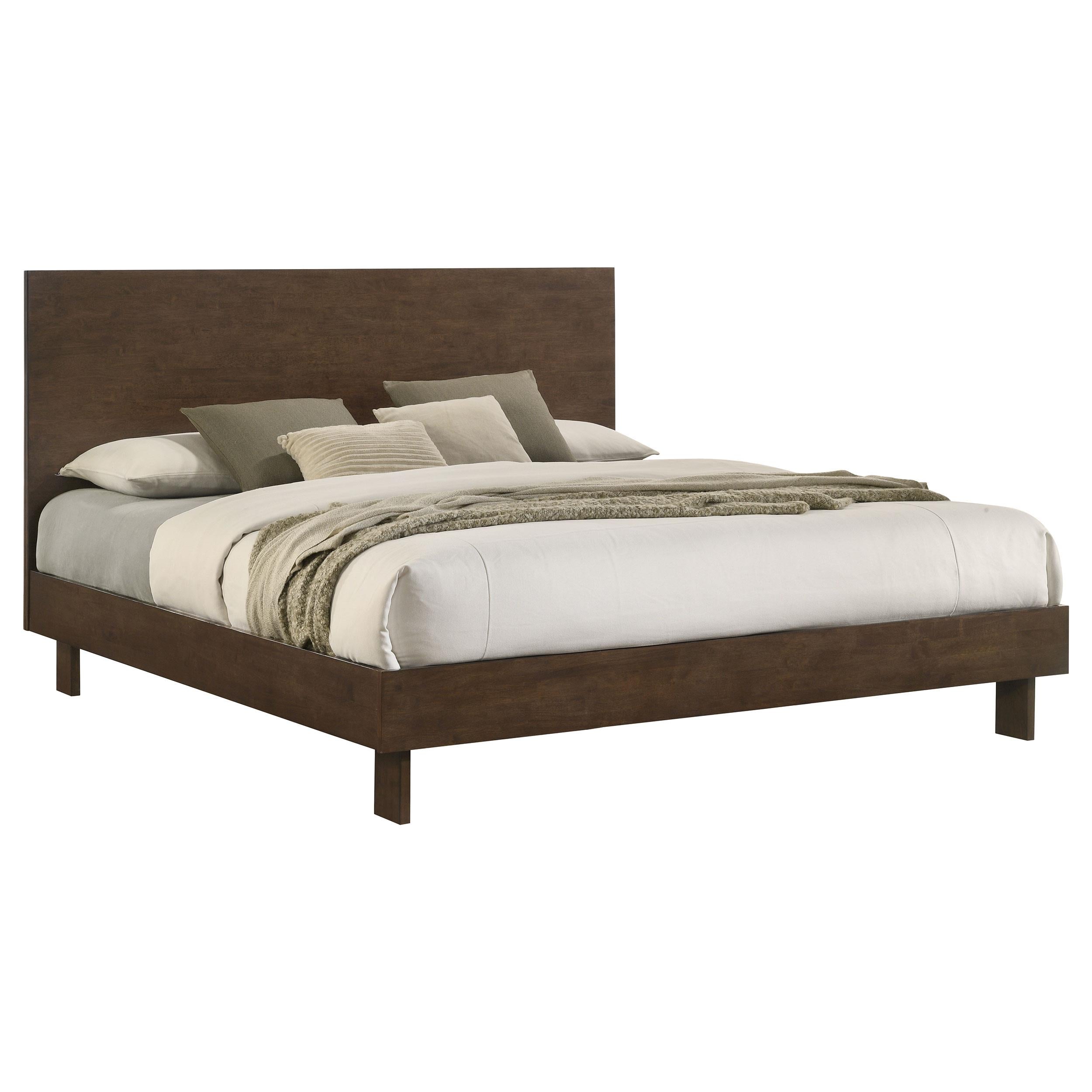  Size_King --  Glenwood 225011KE 48-inch Eastern King Platform Panel Bed - Warm Brown IMAGE 2