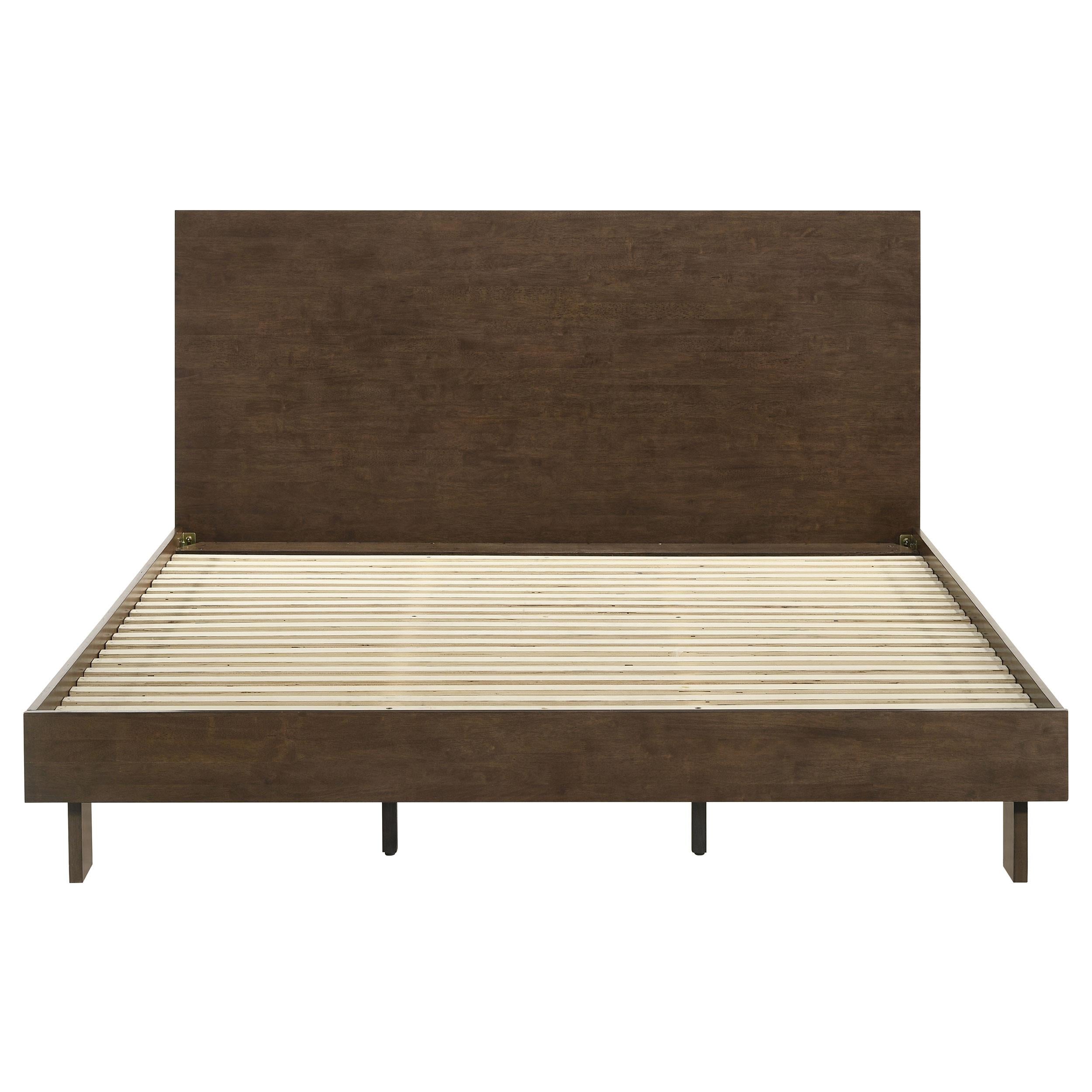  Size_King --  Glenwood 225011KE 48-inch Eastern King Platform Panel Bed - Warm Brown IMAGE 3