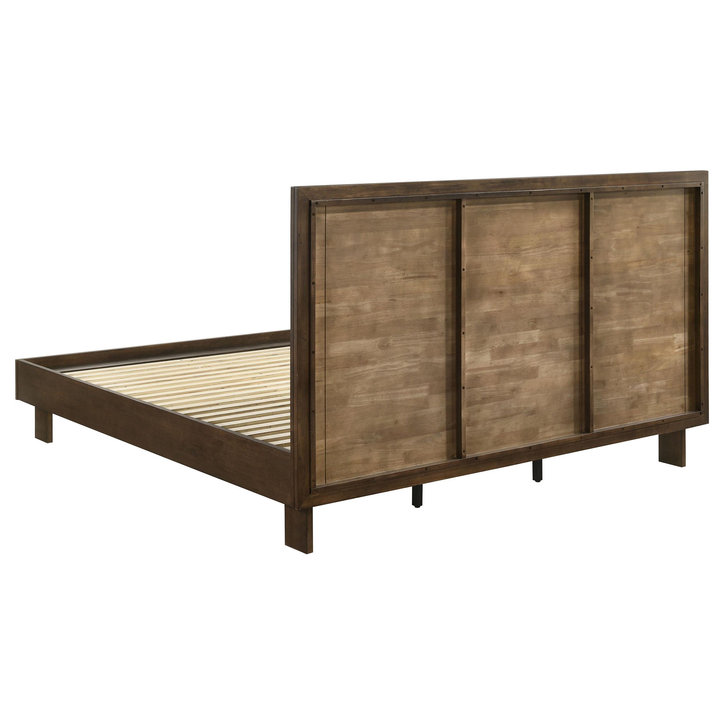  Size_King --  Glenwood 225011KE 48-inch Eastern King Platform Panel Bed - Warm Brown IMAGE 4