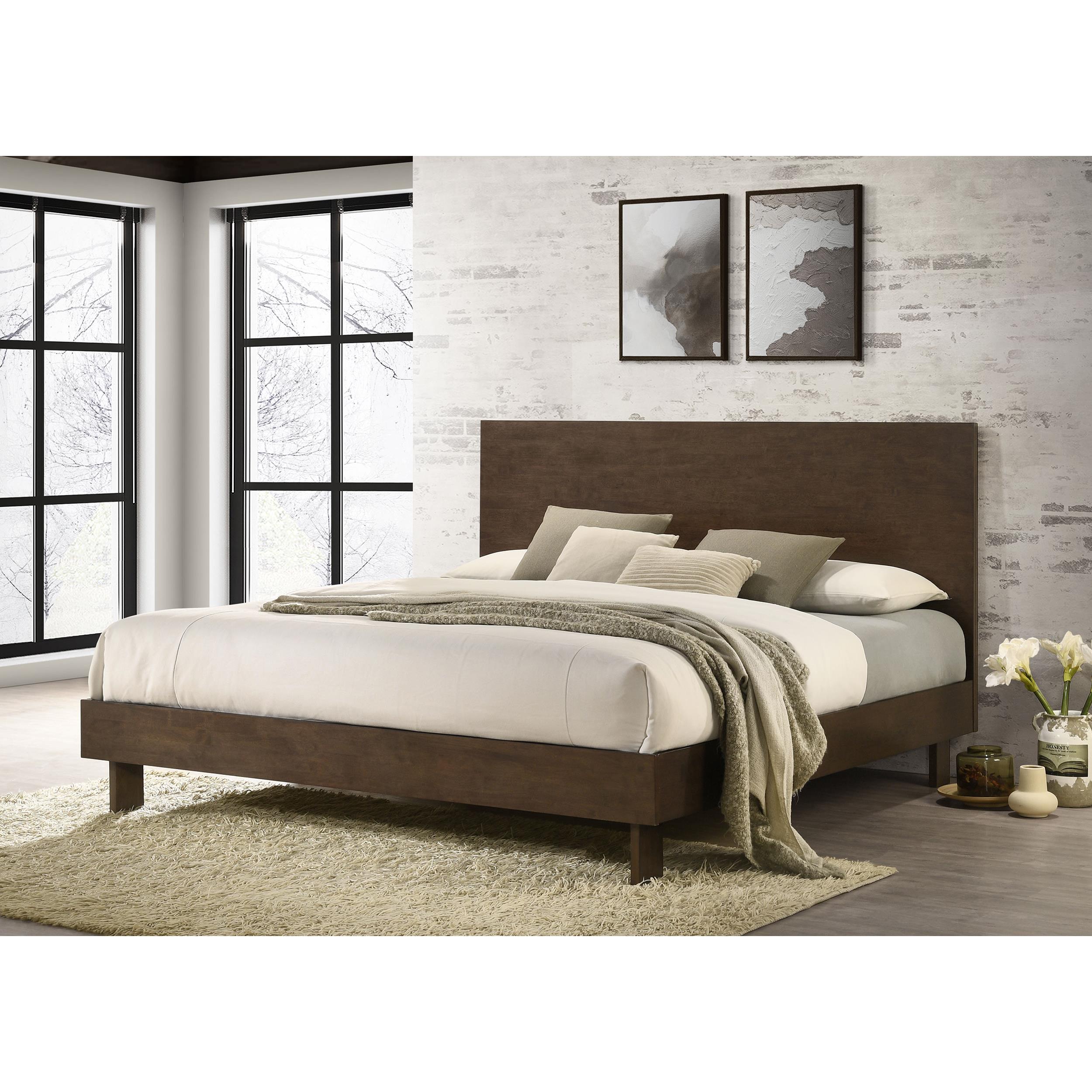  Size_King --  Glenwood 225011KE 48-inch Eastern King Platform Panel Bed - Warm Brown IMAGE 6