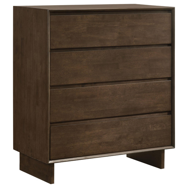 Coaster Furniture Glenwood 225015 4-Drawer Chest of Drawers - Warm Brown