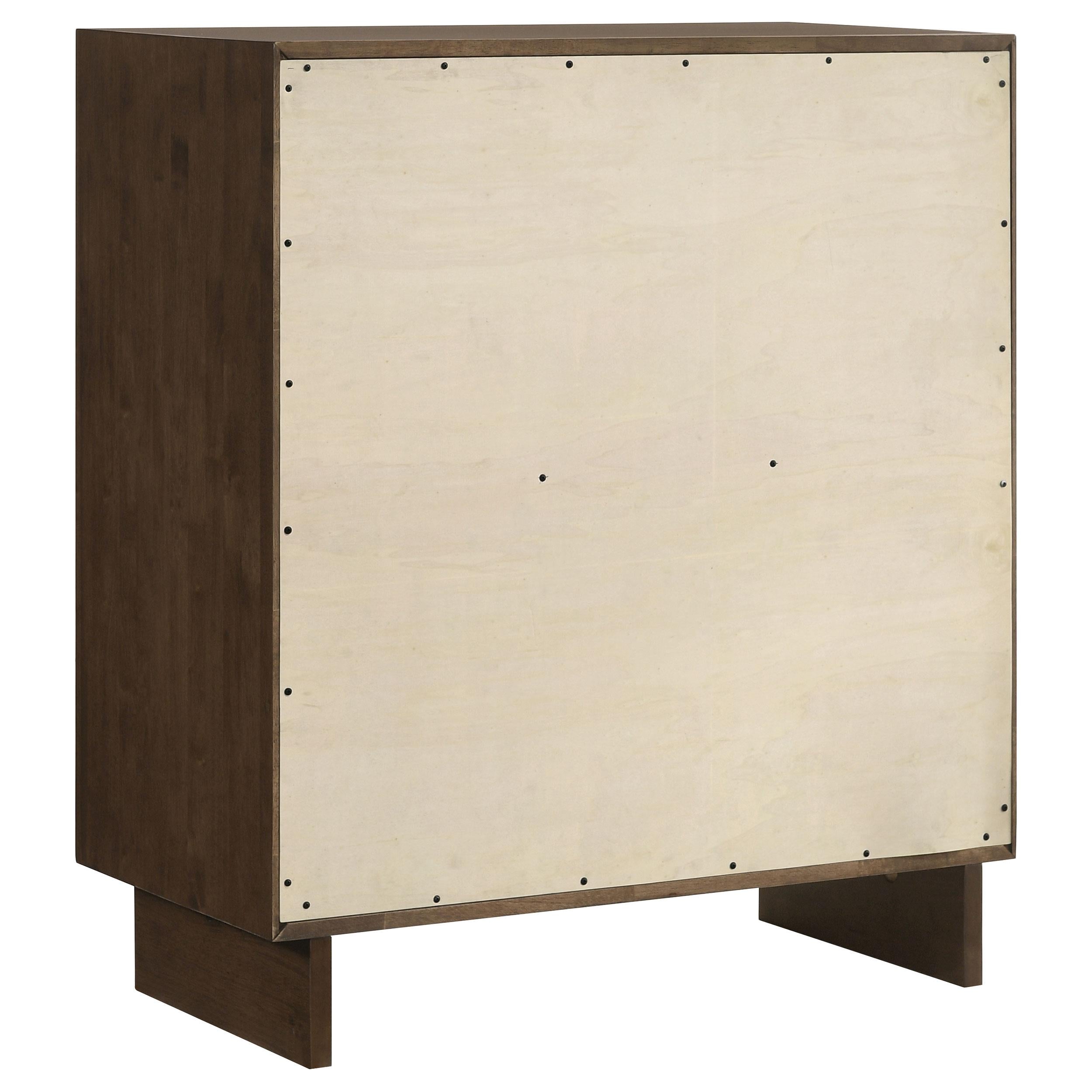  Coaster Furniture Glenwood 225015 4-Drawer Chest of Drawers - Warm Brown IMAGE 5