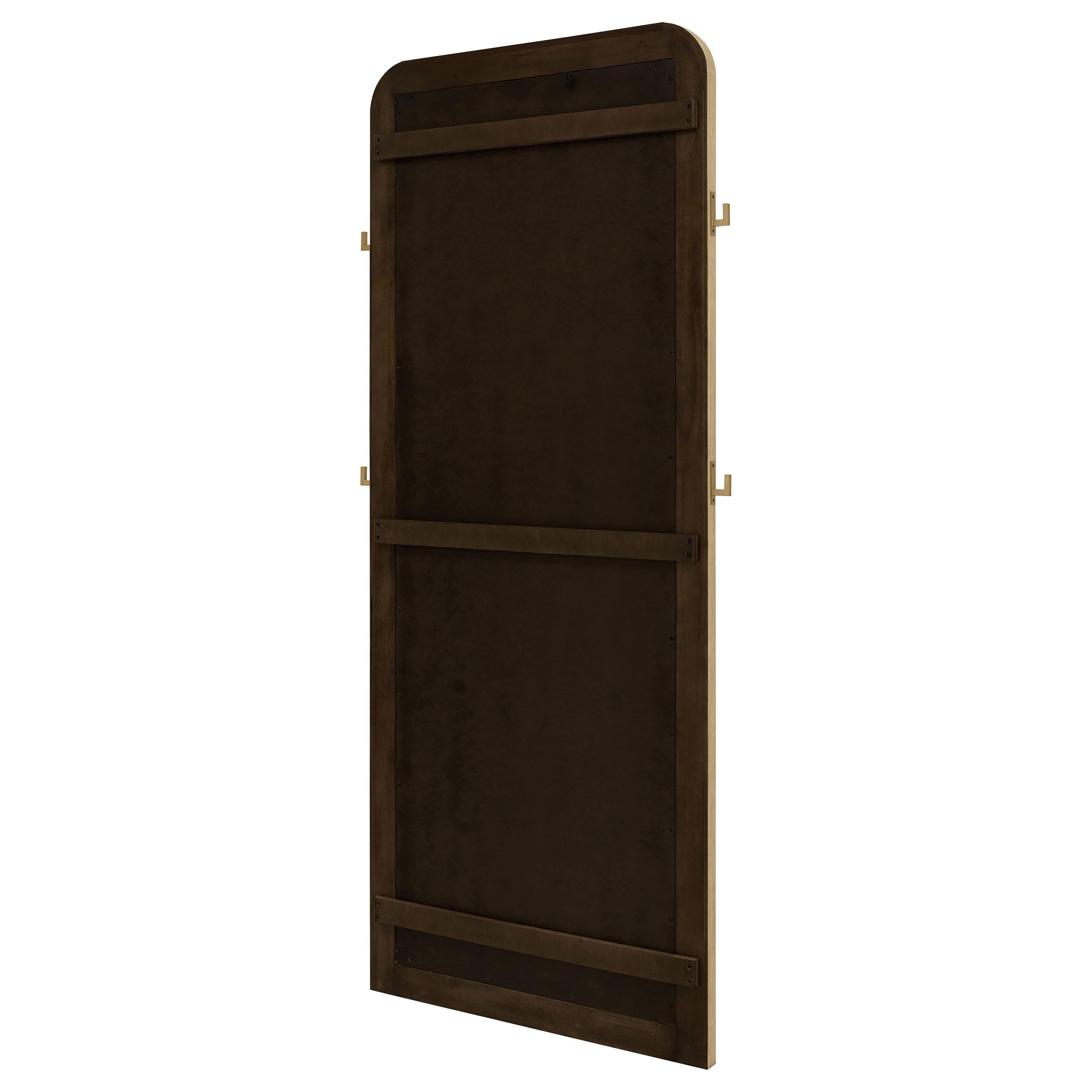  Coaster Furniture Arini 224309 Cane Weave Full Length Standing Floor Mirror - Sand Wash IMAGE 7