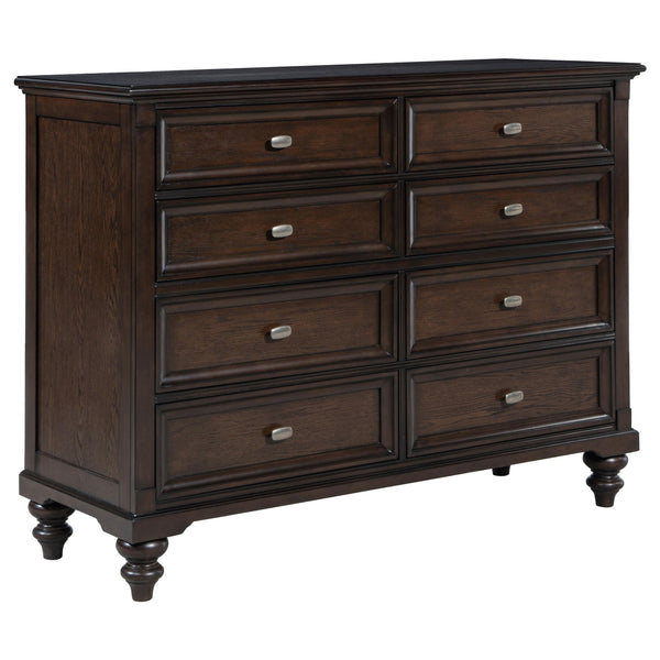 Coaster Furniture Andover 223633 8-Drawer Dresser Cabinet - Dark Oak