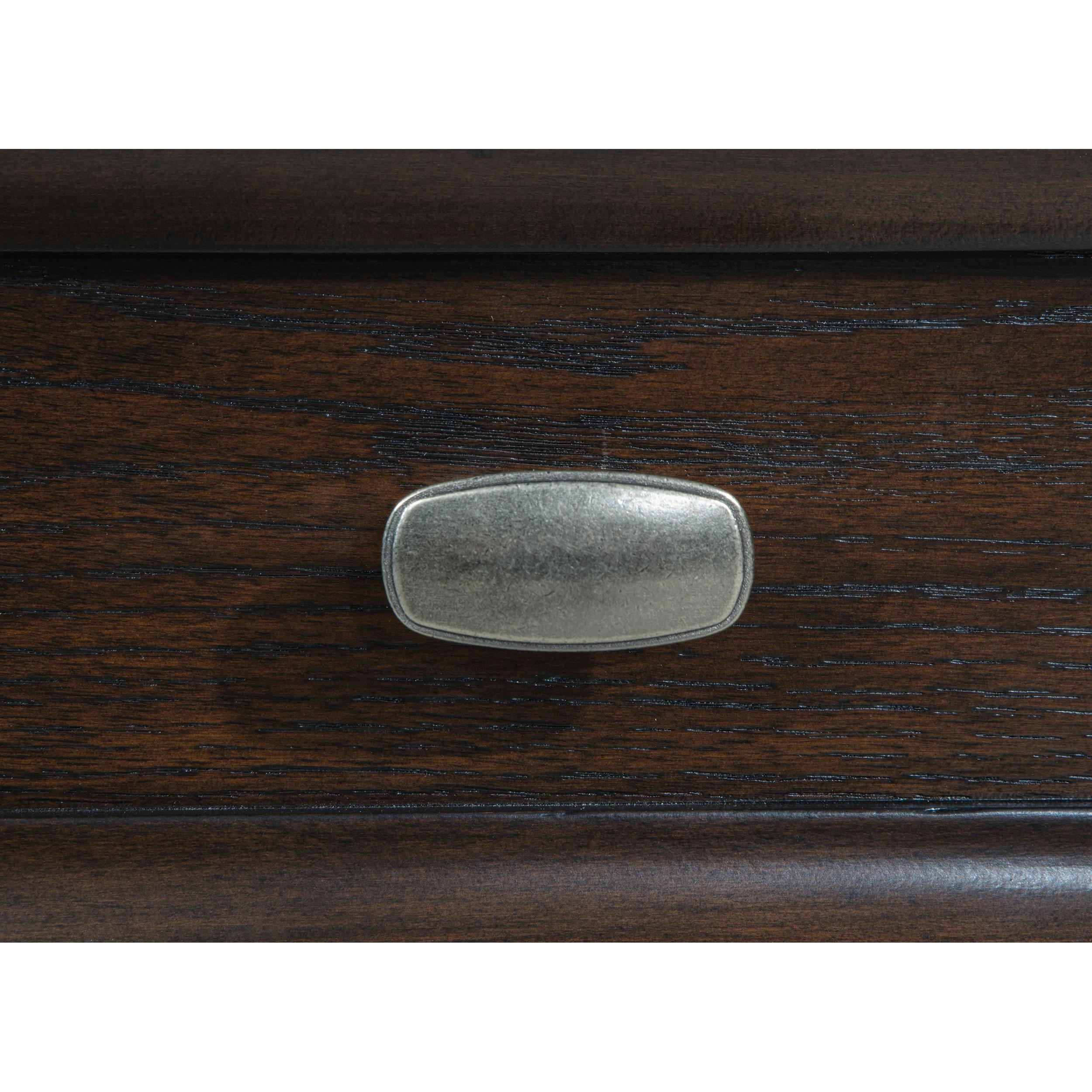  Coaster Furniture Andover 223637 6-Drawer Tempered Glass Door Chest - Dark Oak IMAGE 8