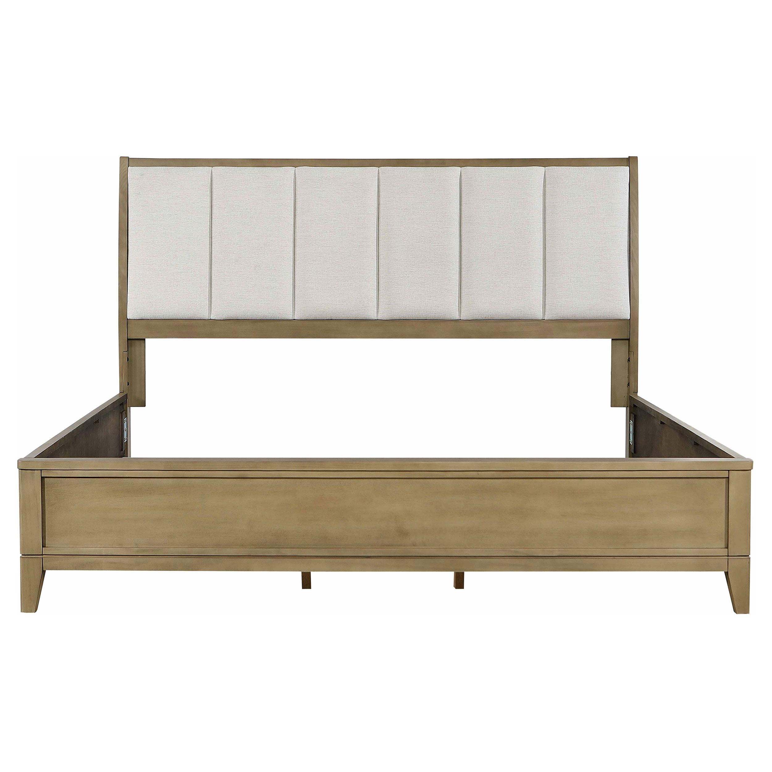  Size_King --  Granada 224921KE Upholstered Eastern King Panel Bed - Natural Pine IMAGE 3