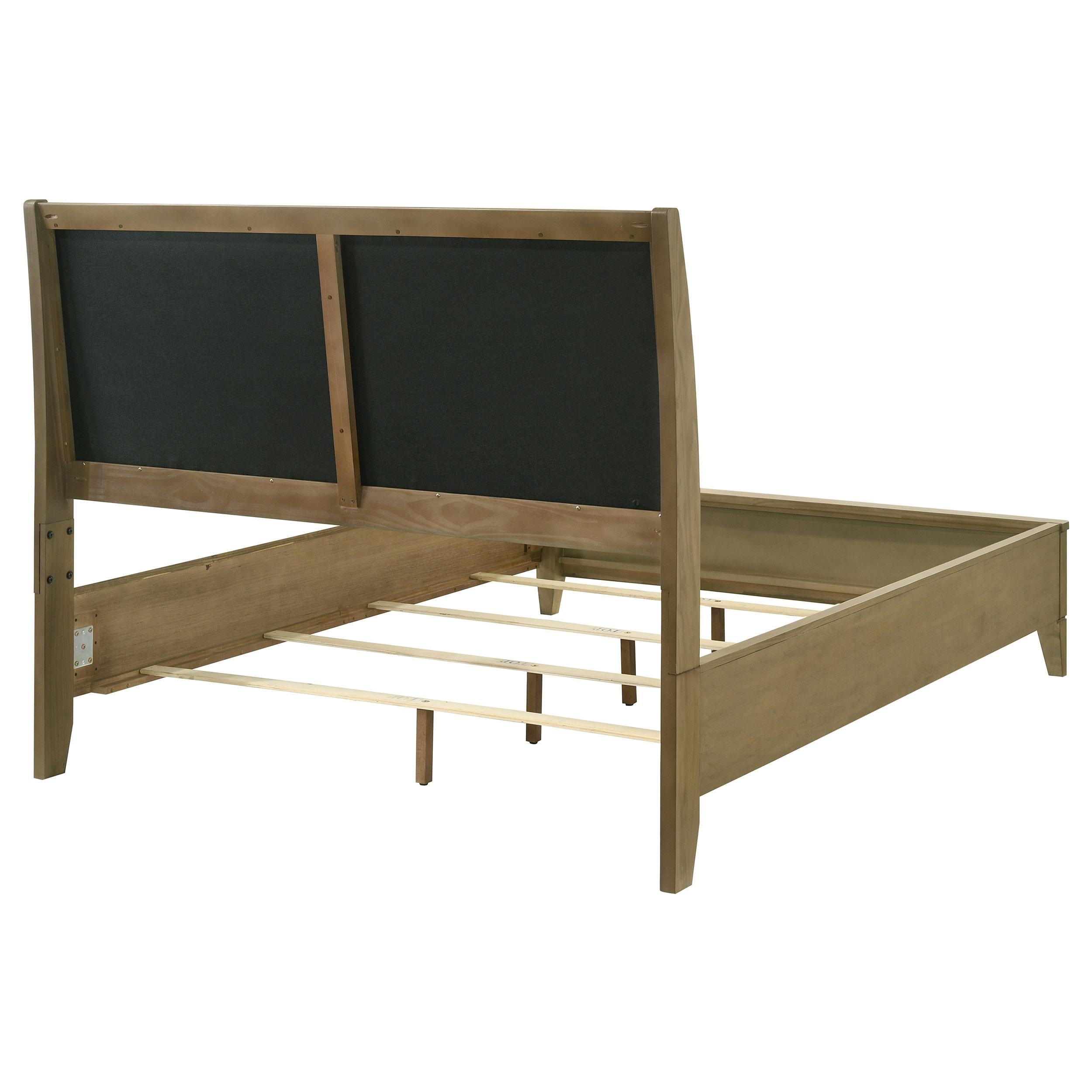  Size_California King --  Granada 224921KW Upholstered California King Panel Bed - Natural Pine IMAGE 3