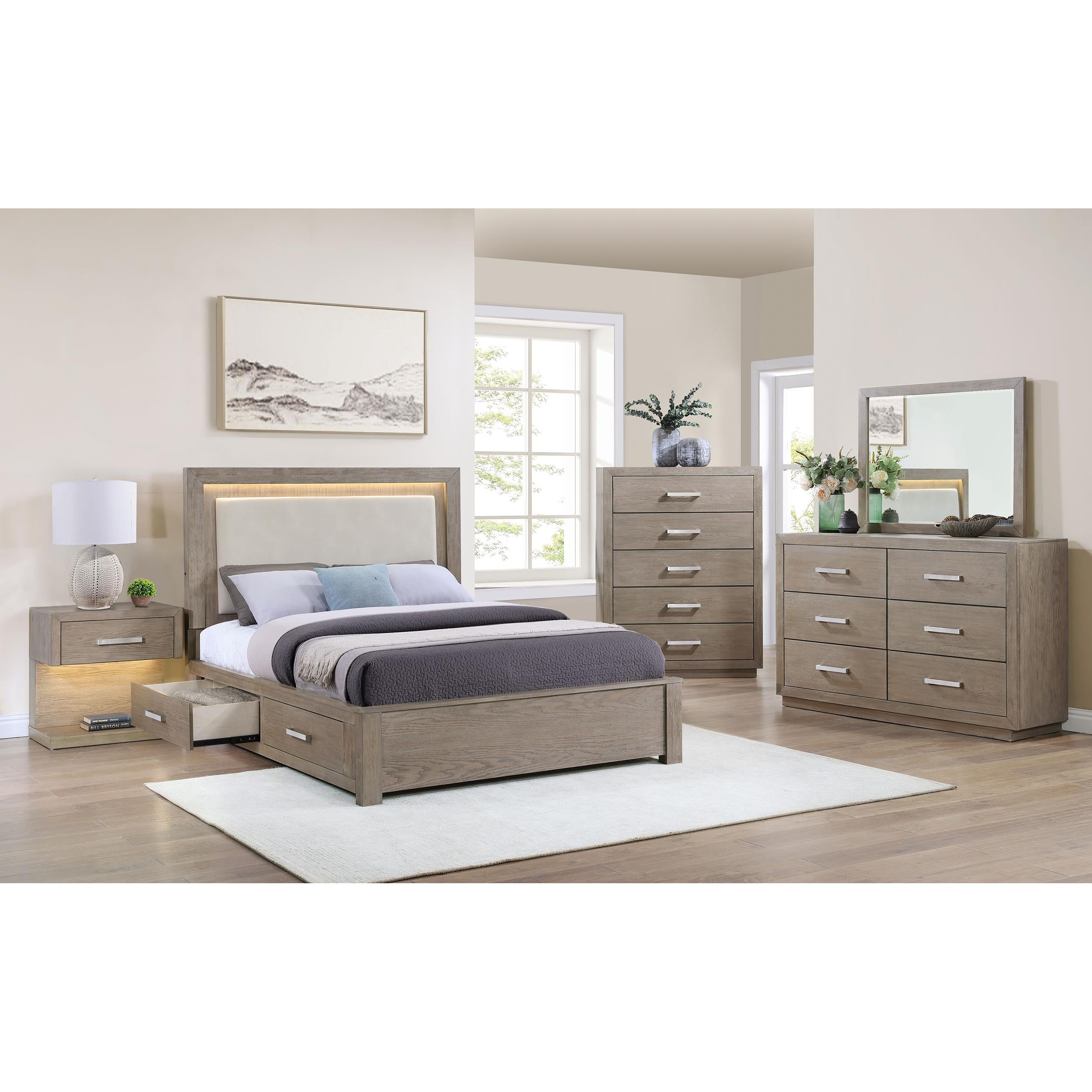  Size_Queen --  Coaster Furniture Kenora Panel Bed with Storage IMAGE 10