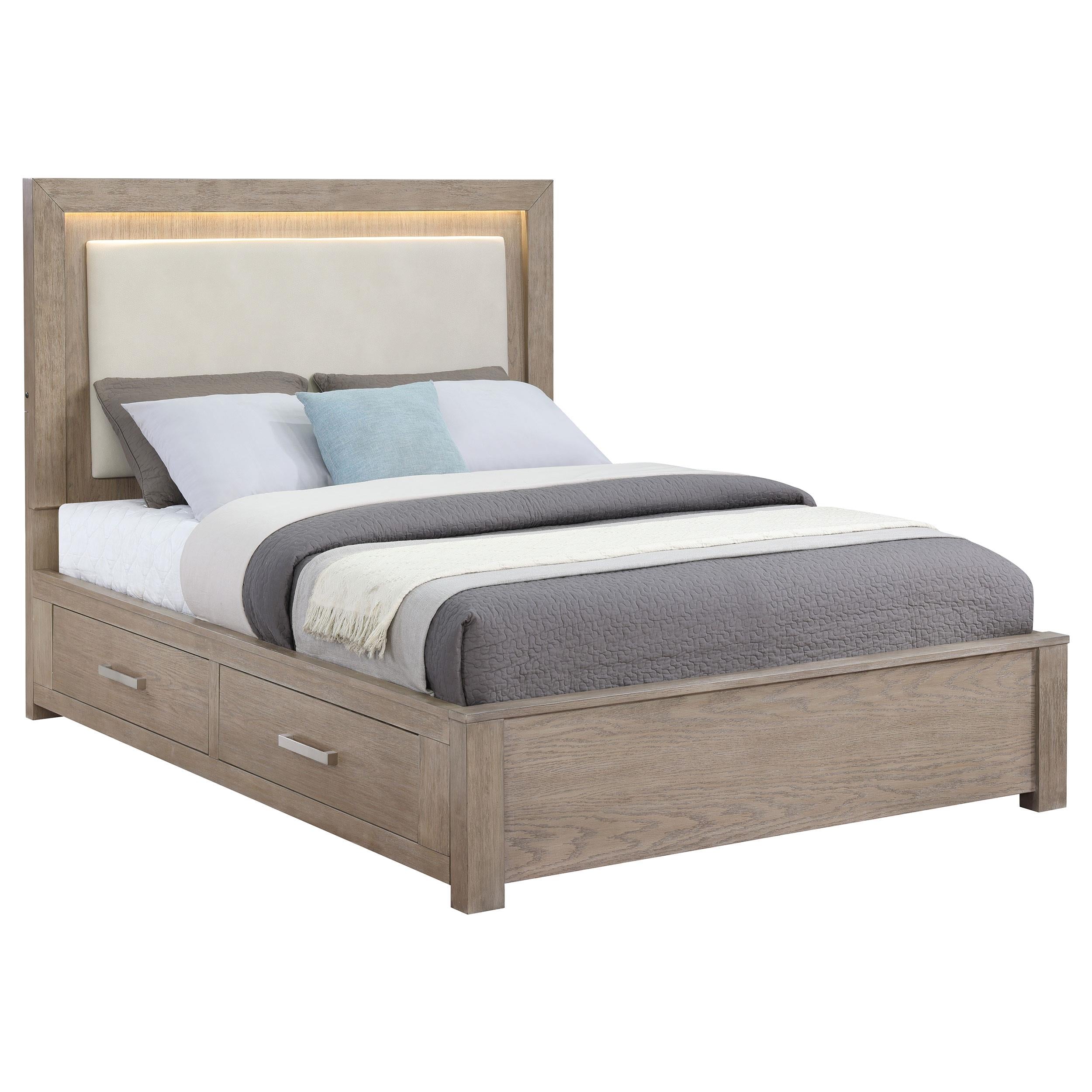  Size_Queen --  Coaster Furniture Kenora Panel Bed with Storage IMAGE 3