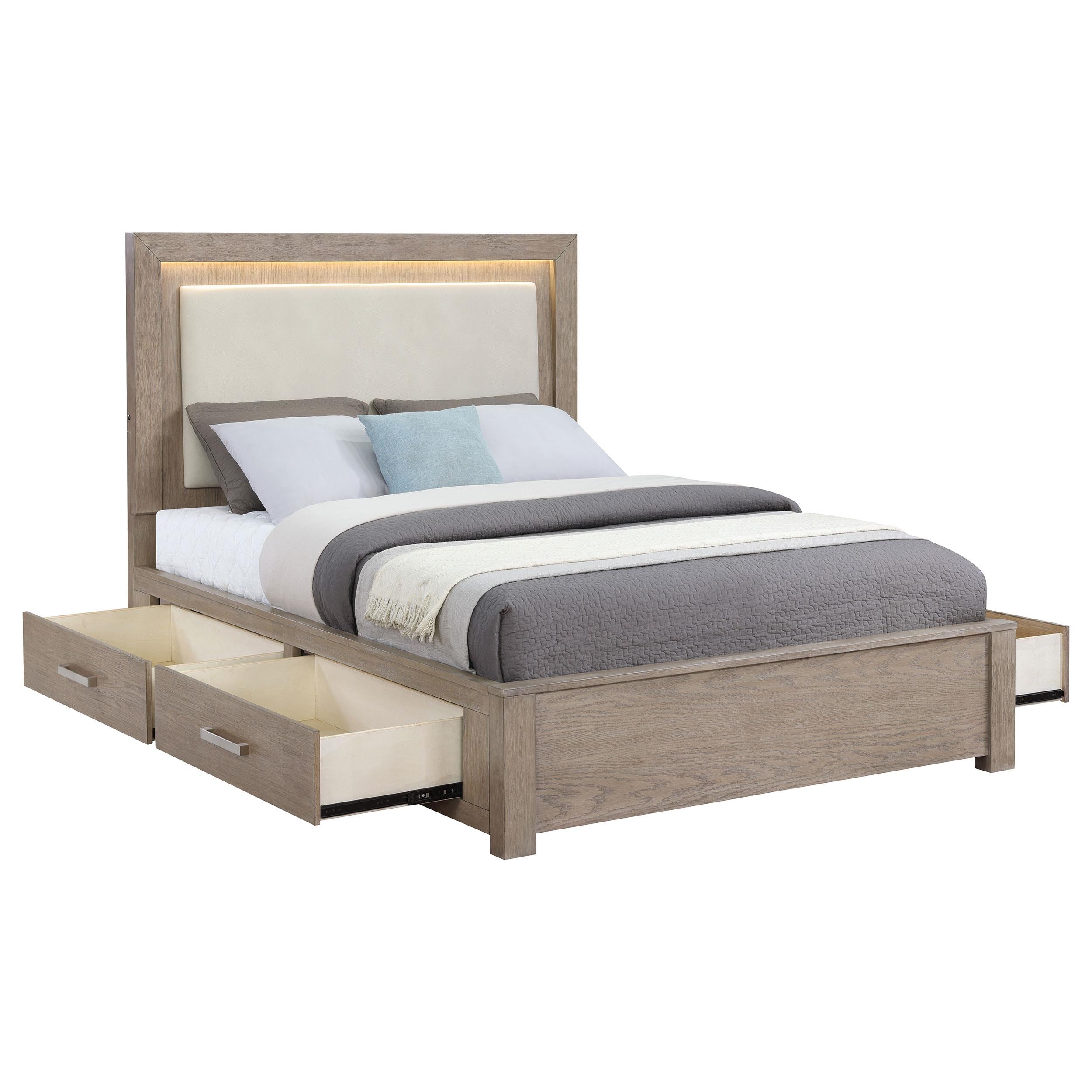  Size_Queen --  Coaster Furniture Kenora Panel Bed with Storage IMAGE 4