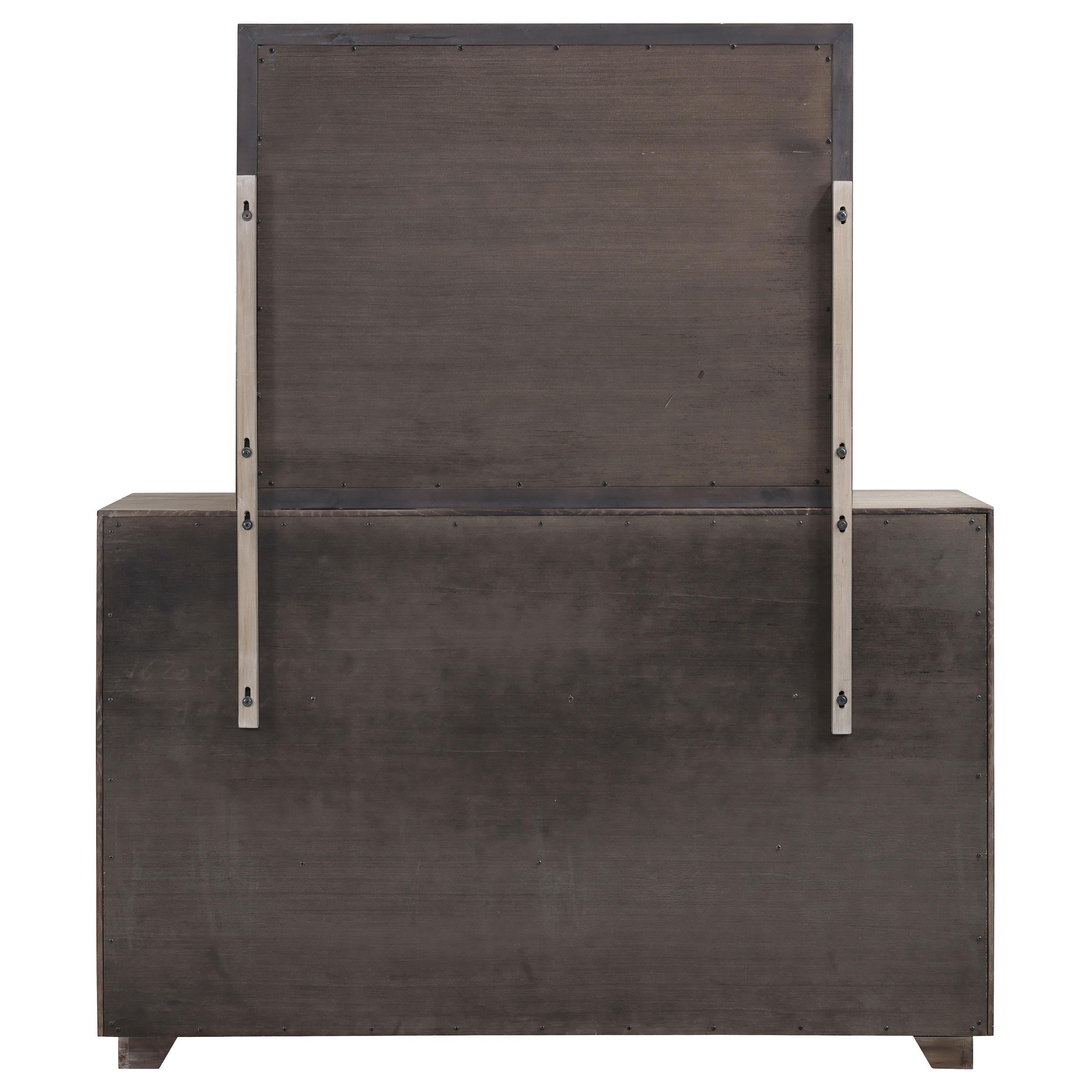  Coaster Furniture Kenora 224853M 6-Drawer Dresser and Mirror - Barley Brown IMAGE 6
