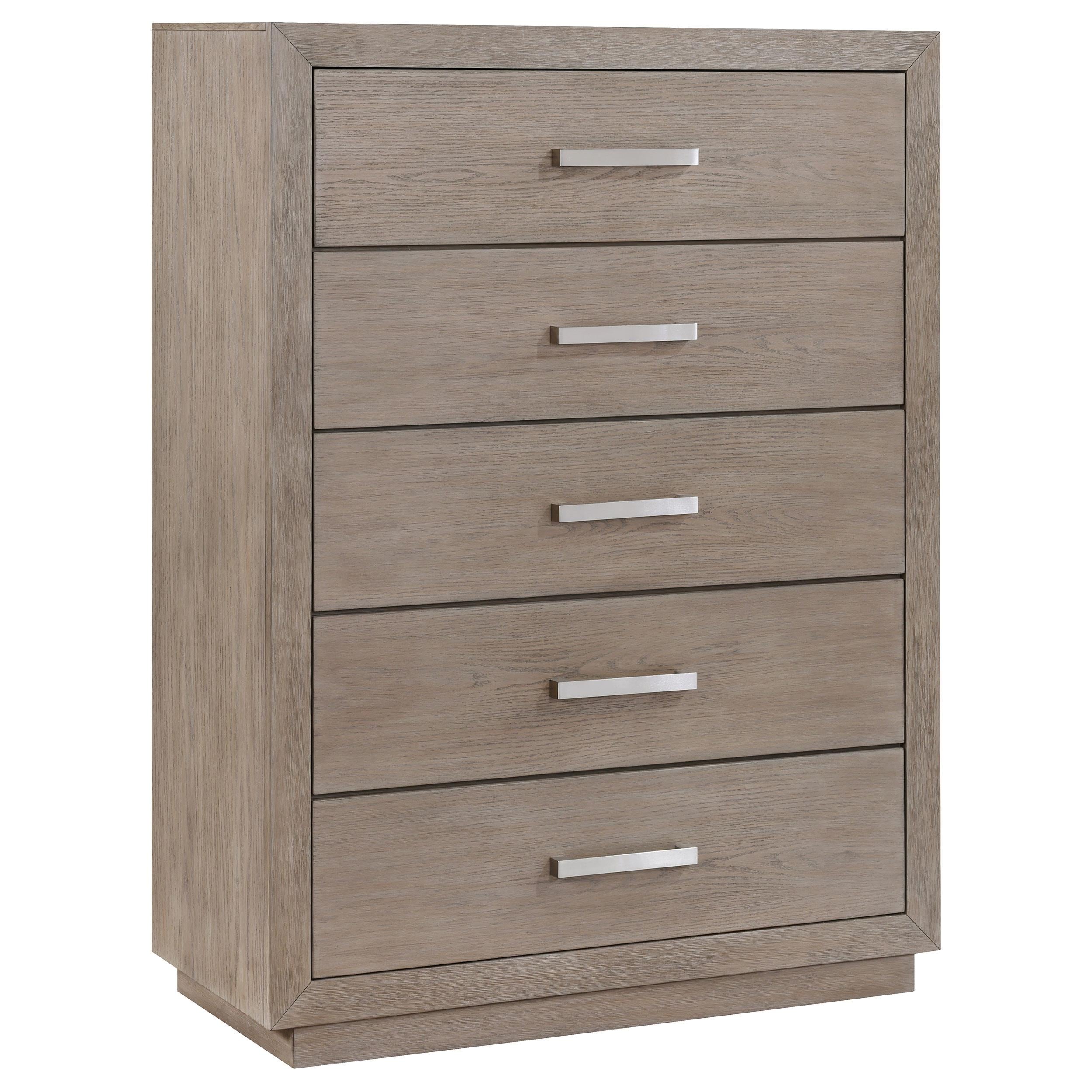  Coaster Furniture Kenora 224855 5-Drawer Bedroom Chest - Barley Brown IMAGE 1