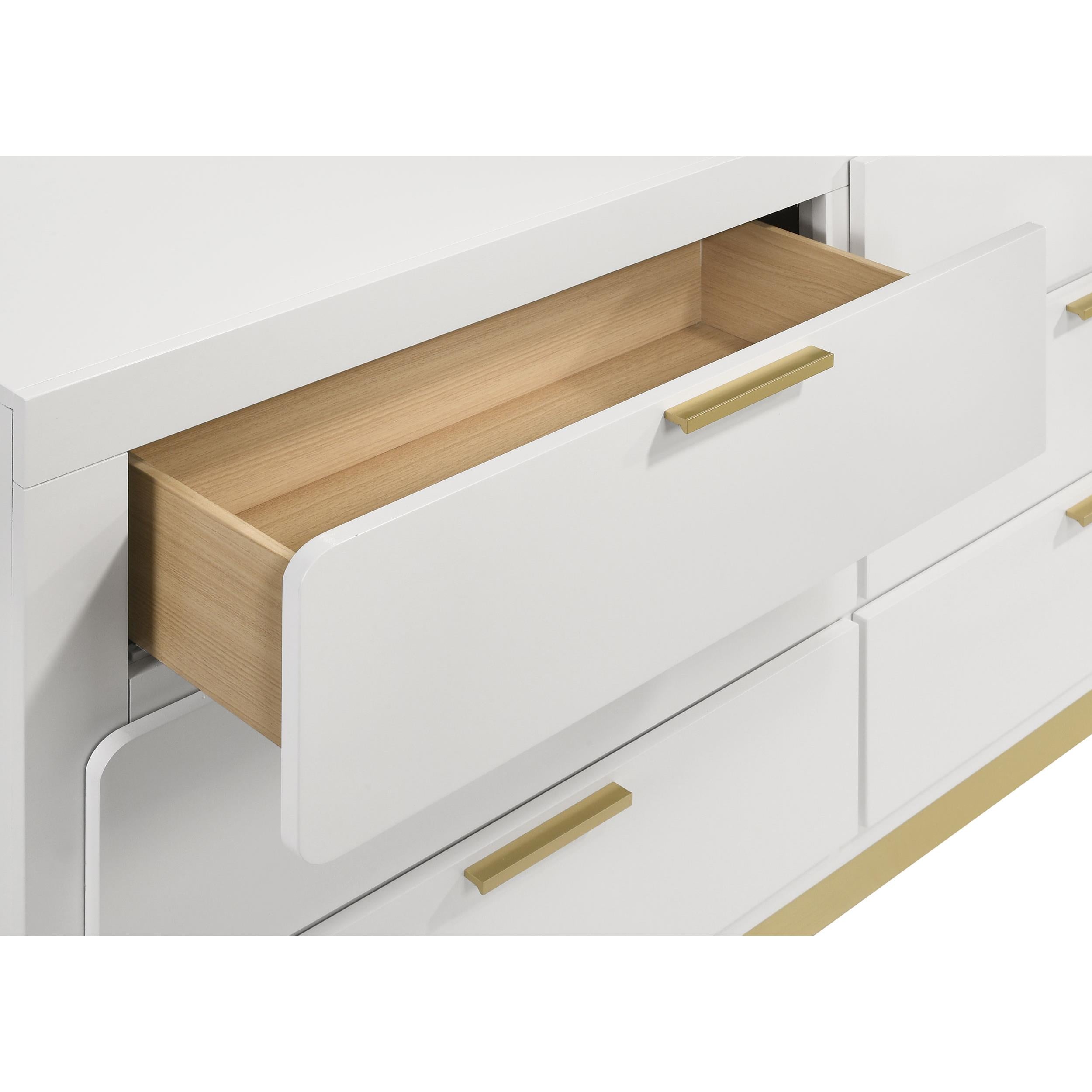  Coaster Furniture Caraway 224773M 6-Drawer Dresser with Mirror - White IMAGE 11