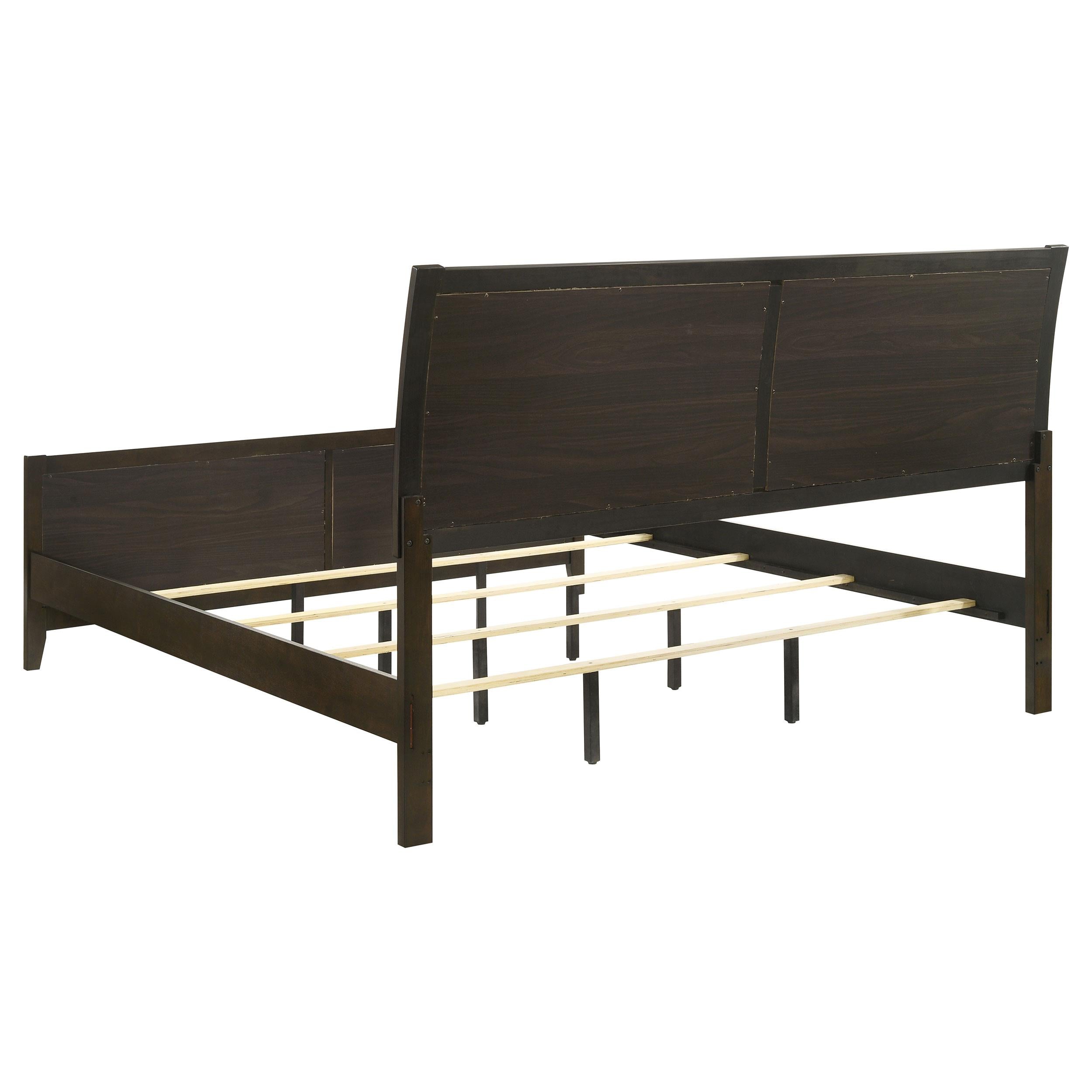  Size_California King --  Wilkes 224421KW 51-inch Upholstered California King Bed - Dark Cocoa IMAGE 4