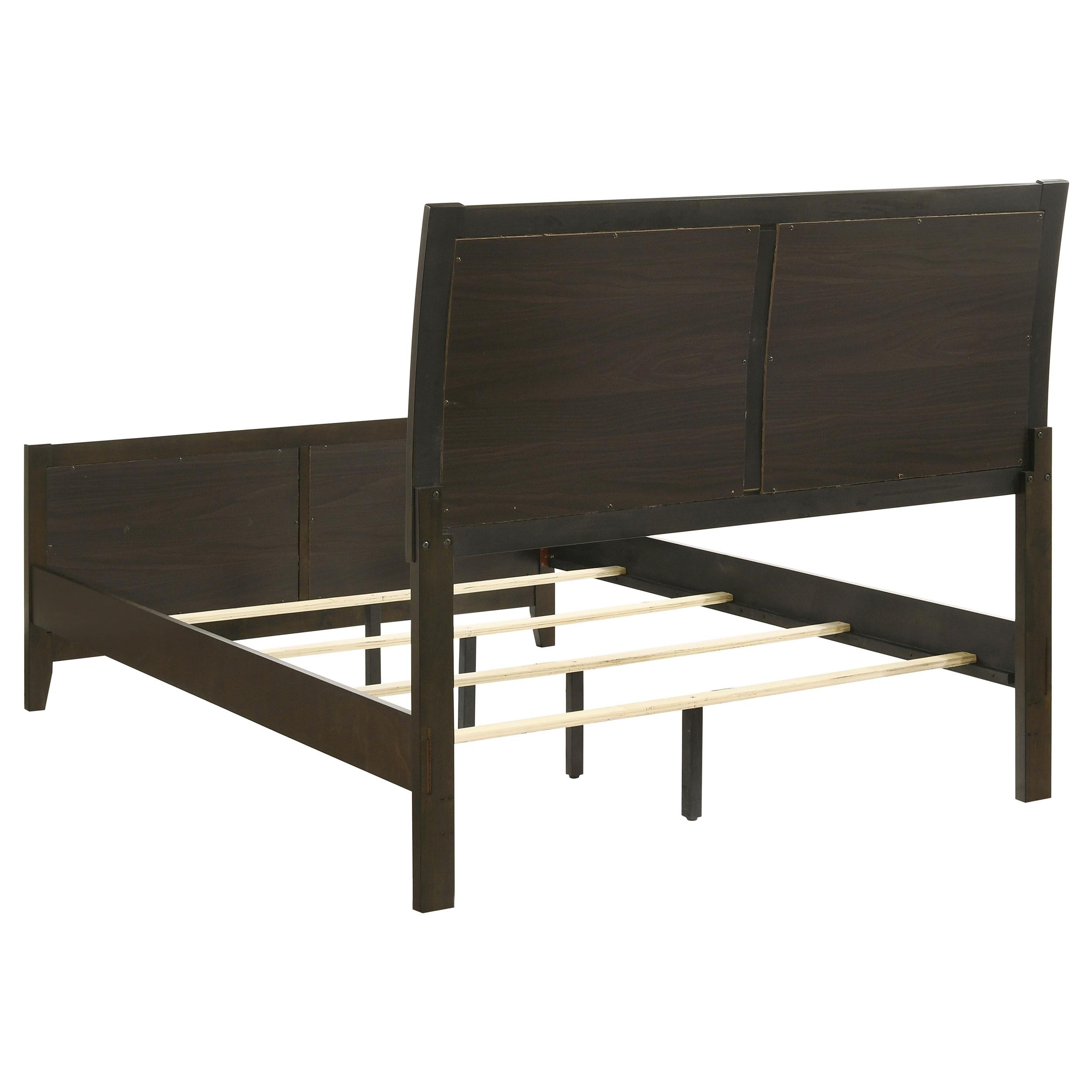  Size_Full --  Wilkes 224421F 51-inch Upholstered Full Bed - Dark Cocoa IMAGE 4