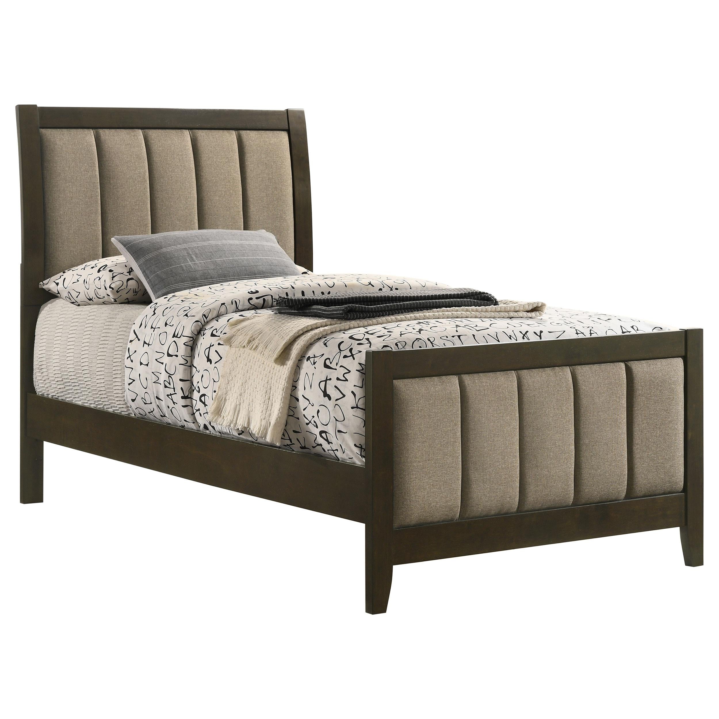  Size_Twin --  Coaster Furniture Wilkes Upholstered Panel Bed IMAGE 2
