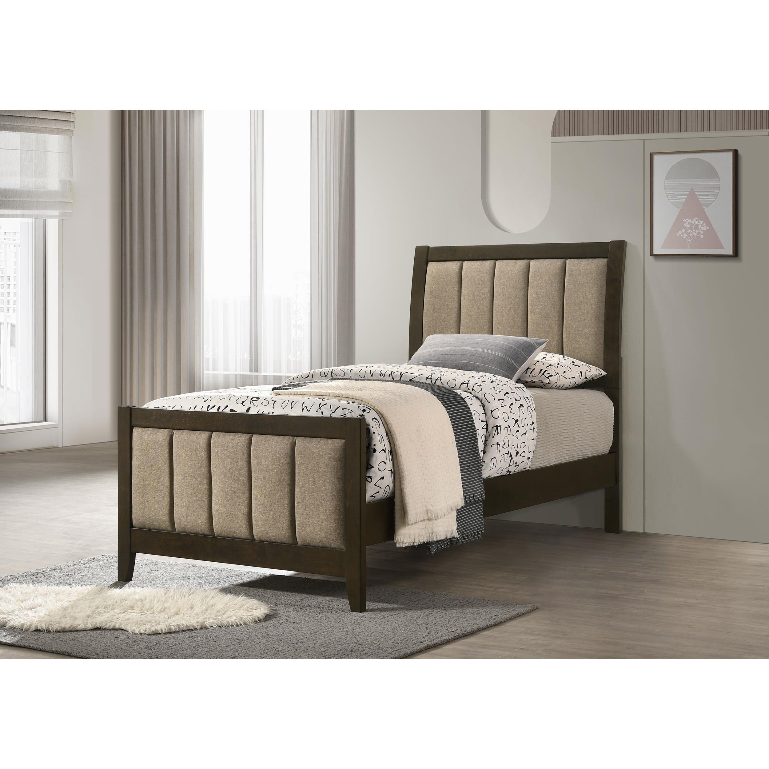  Size_Twin --  Coaster Furniture Wilkes Upholstered Panel Bed IMAGE 4